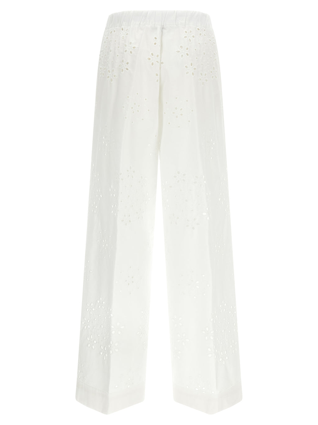 Herno White Cotton Casual Pants