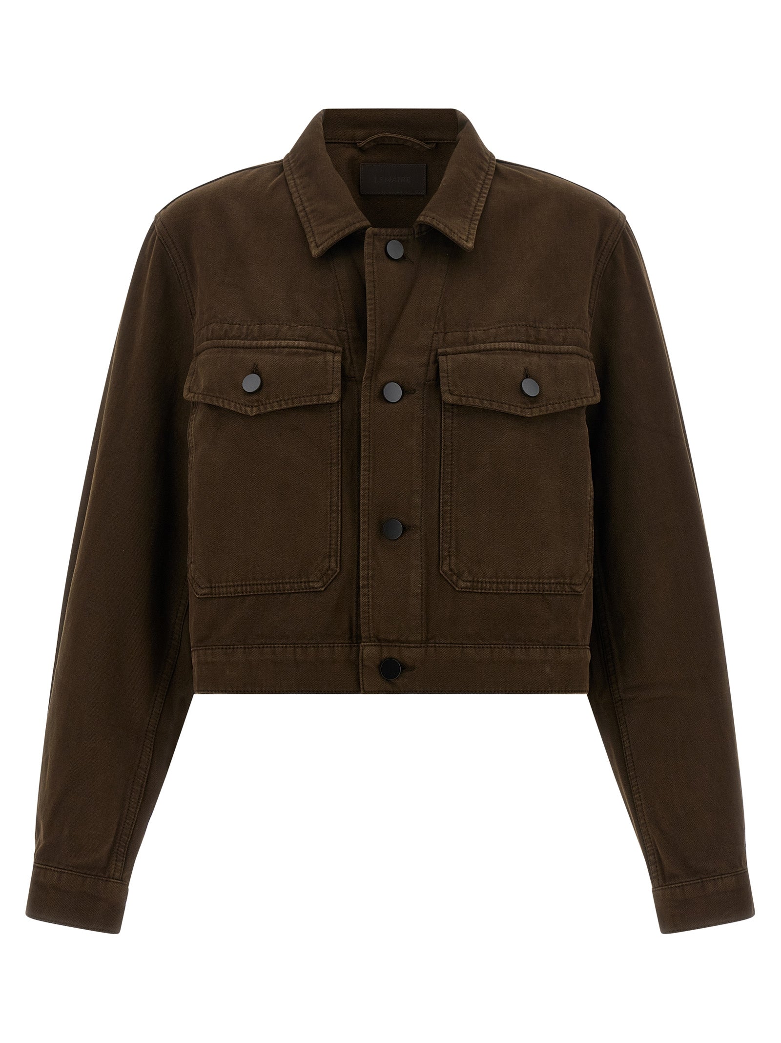 Lemaire Brown Cotton Denim Jacket