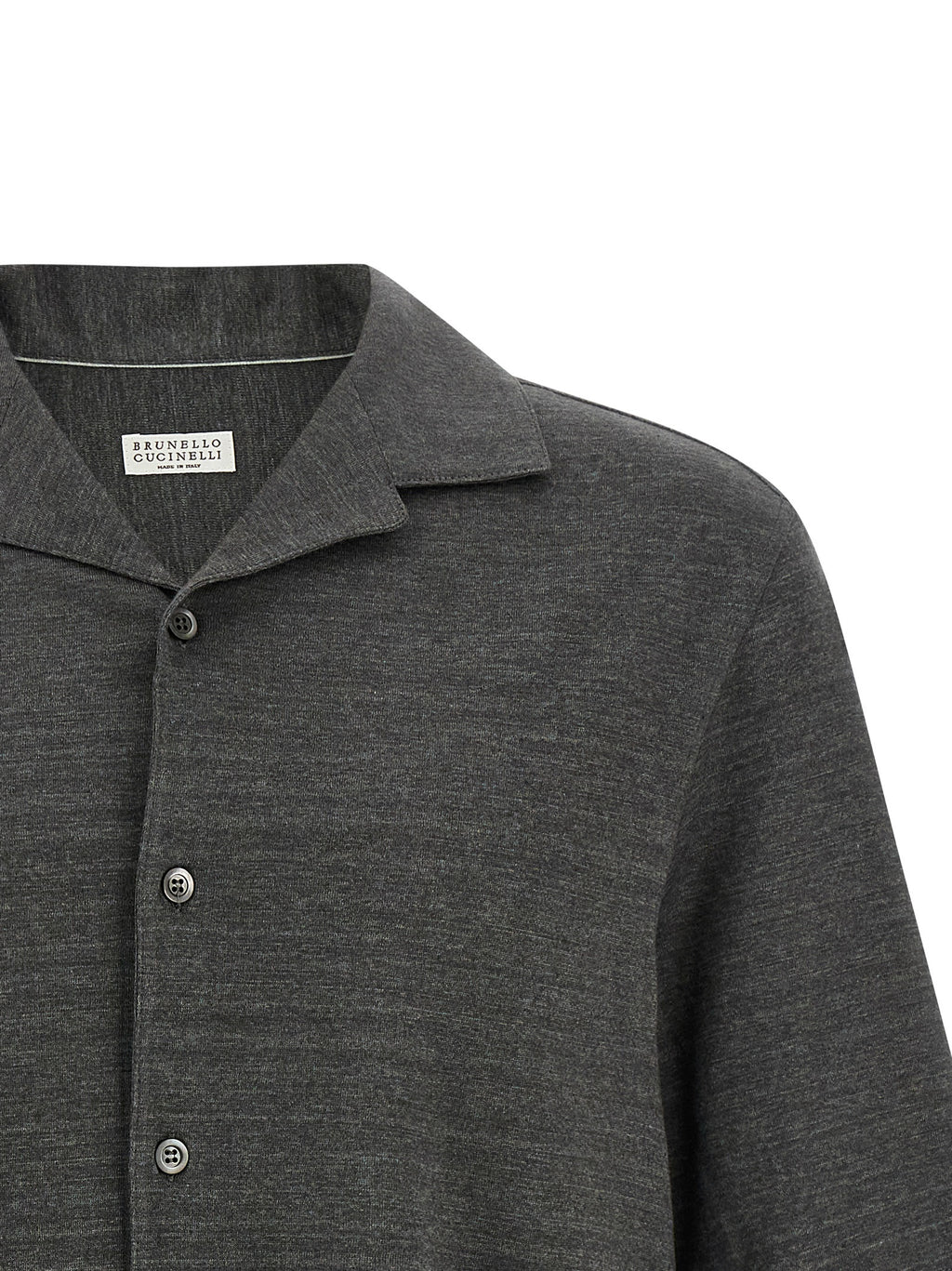 Brunello Cucinelli Gray Linen Blouse