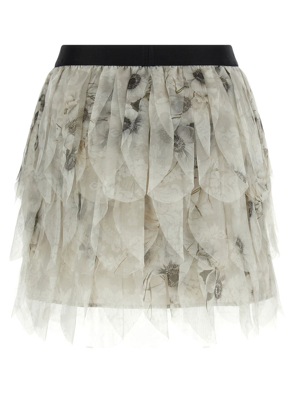 Max Mara Gray Silk Long Skirt