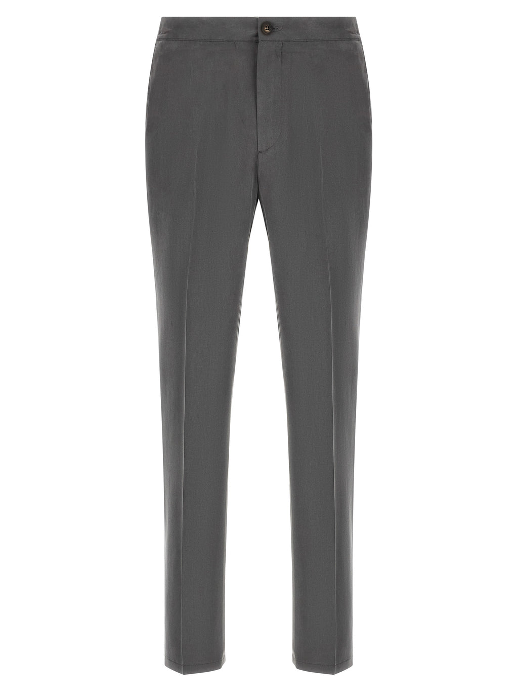 Pal Zileri Gray Lyocell Casual Pants