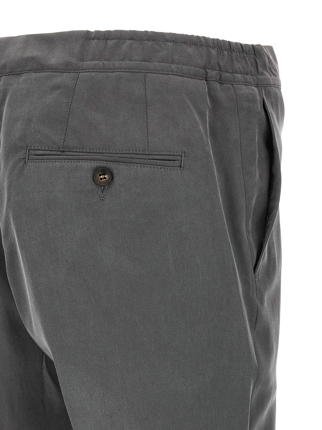 Pal Zileri Gray Lyocell Casual Pants