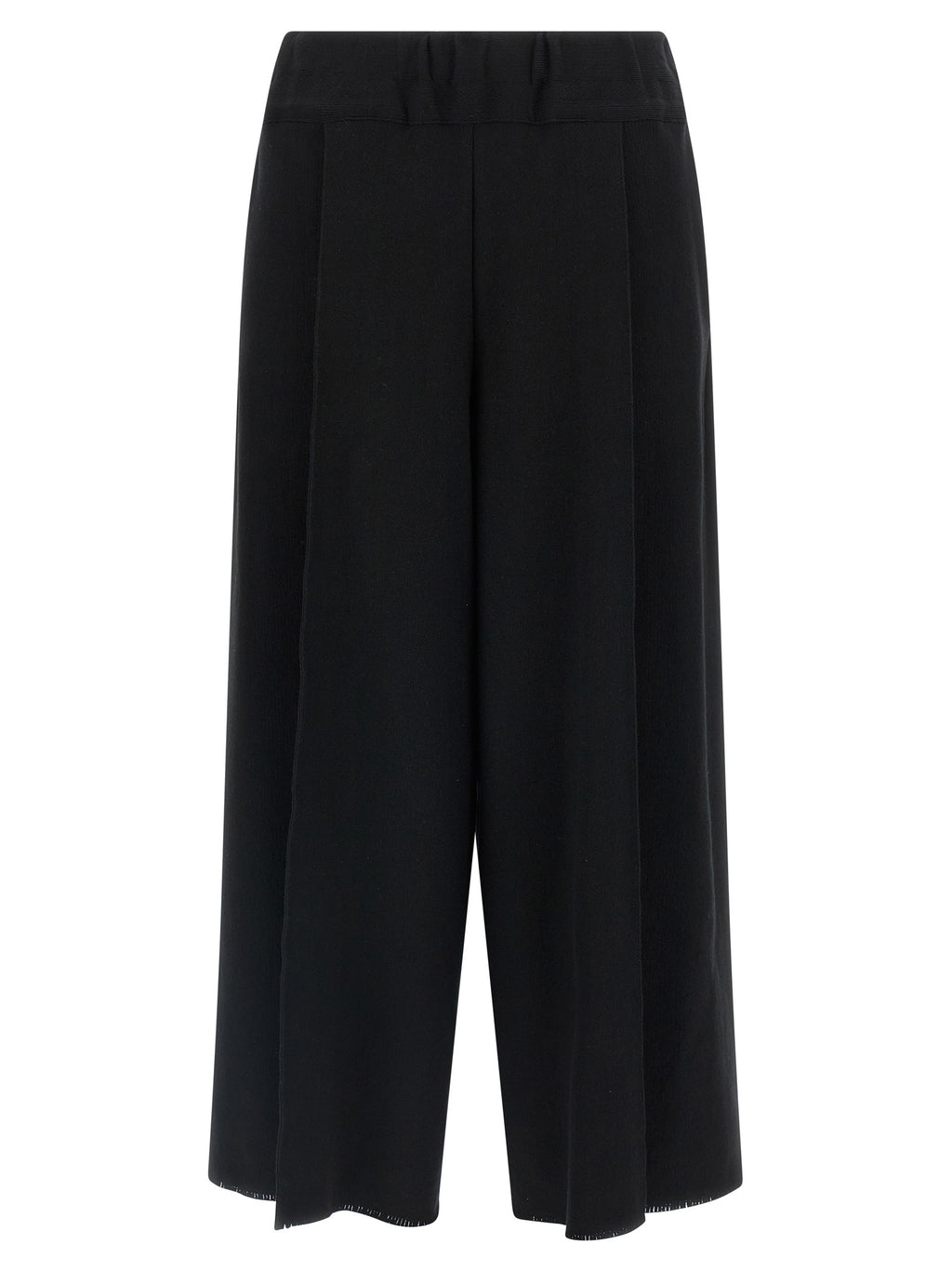 Issey Miyake Black Cotton Casual Pants