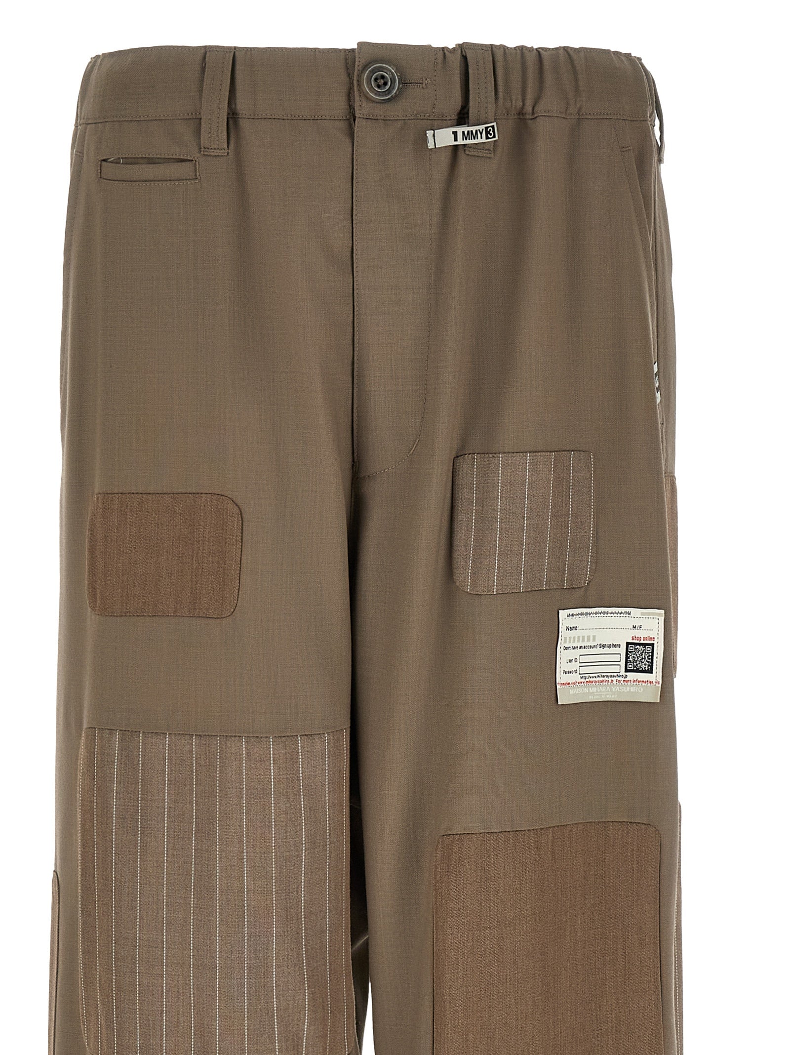 Maison Mihara Yasuhiro Beige Wool Casual Pants