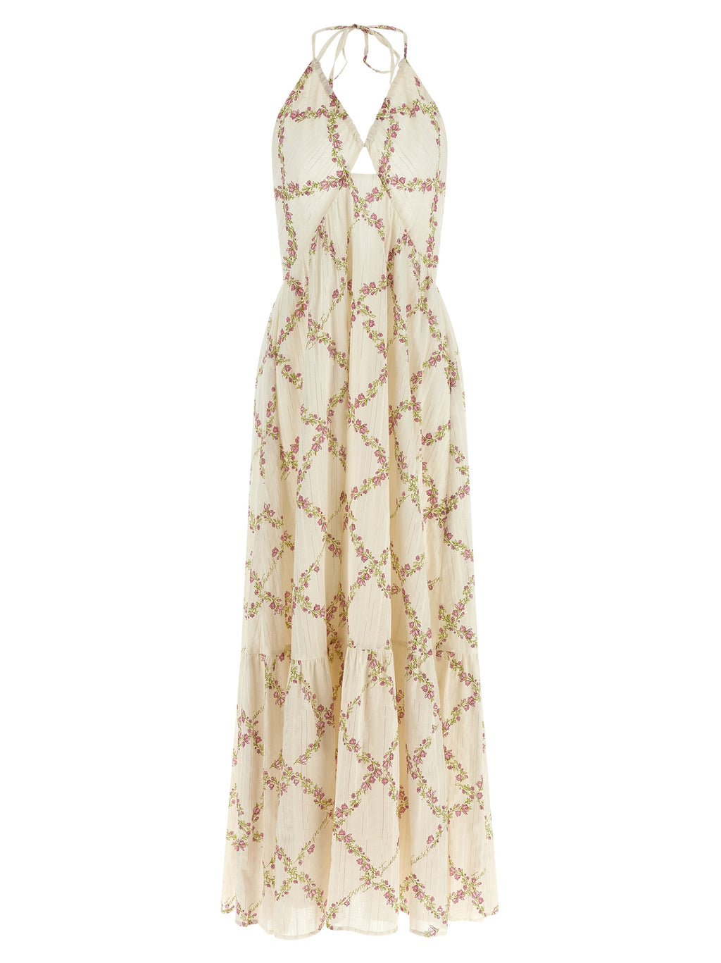 Twinset White Cotton Long Dress