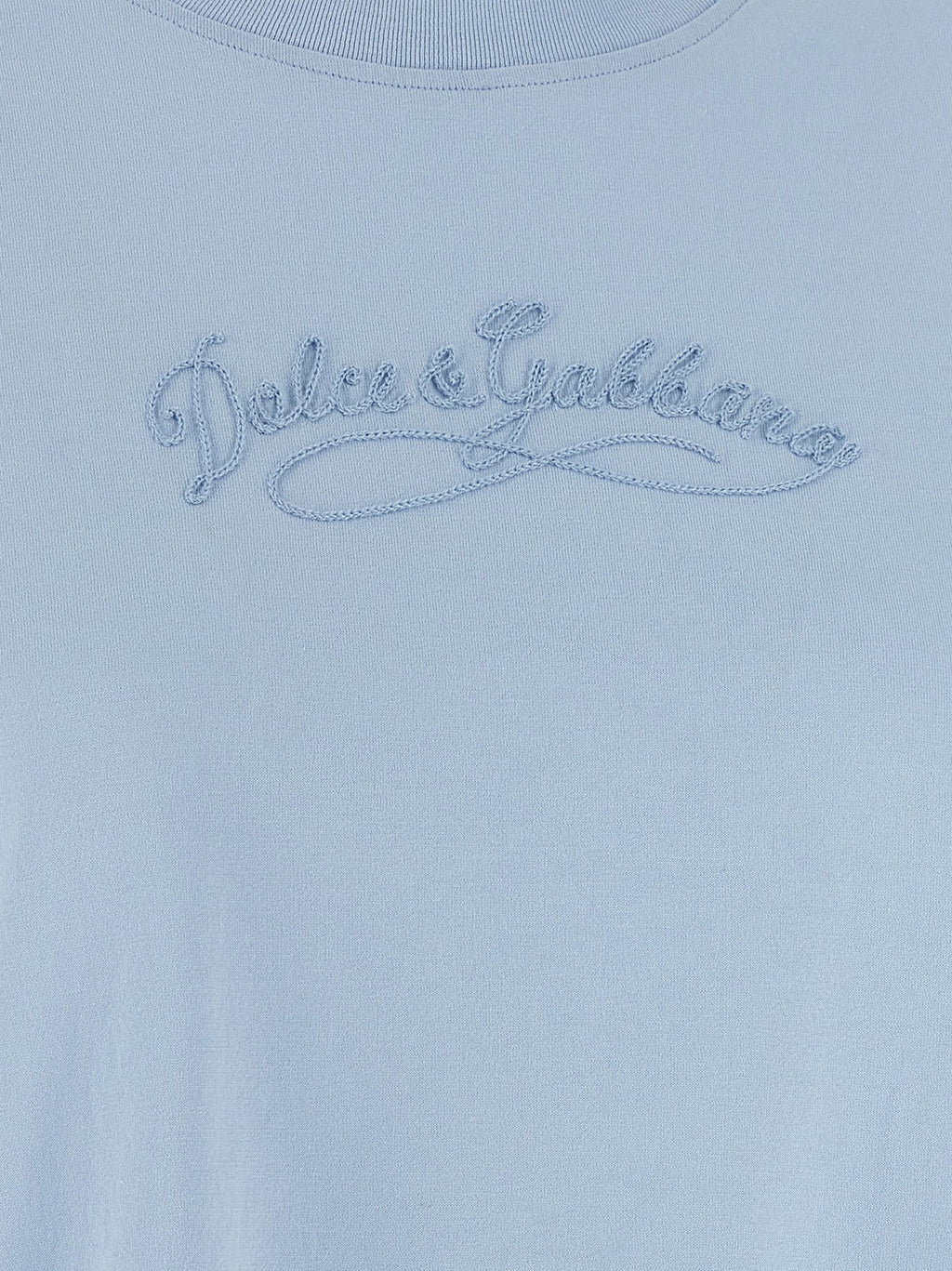 Dolce & Gabbana Blue Cotton T-Shirt