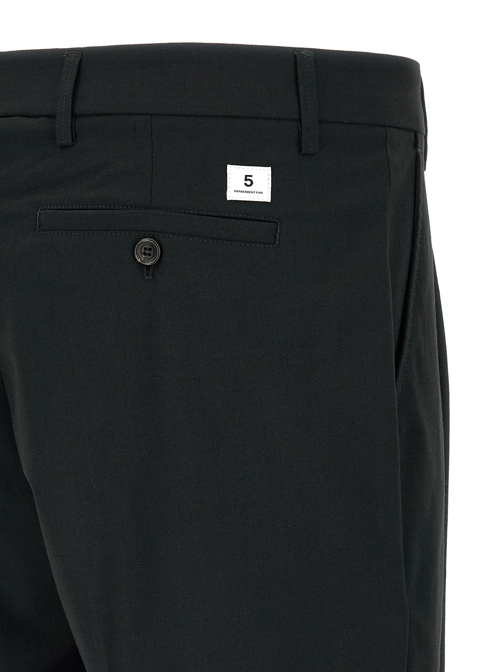 Department 5 Black Polyester Casual Pants