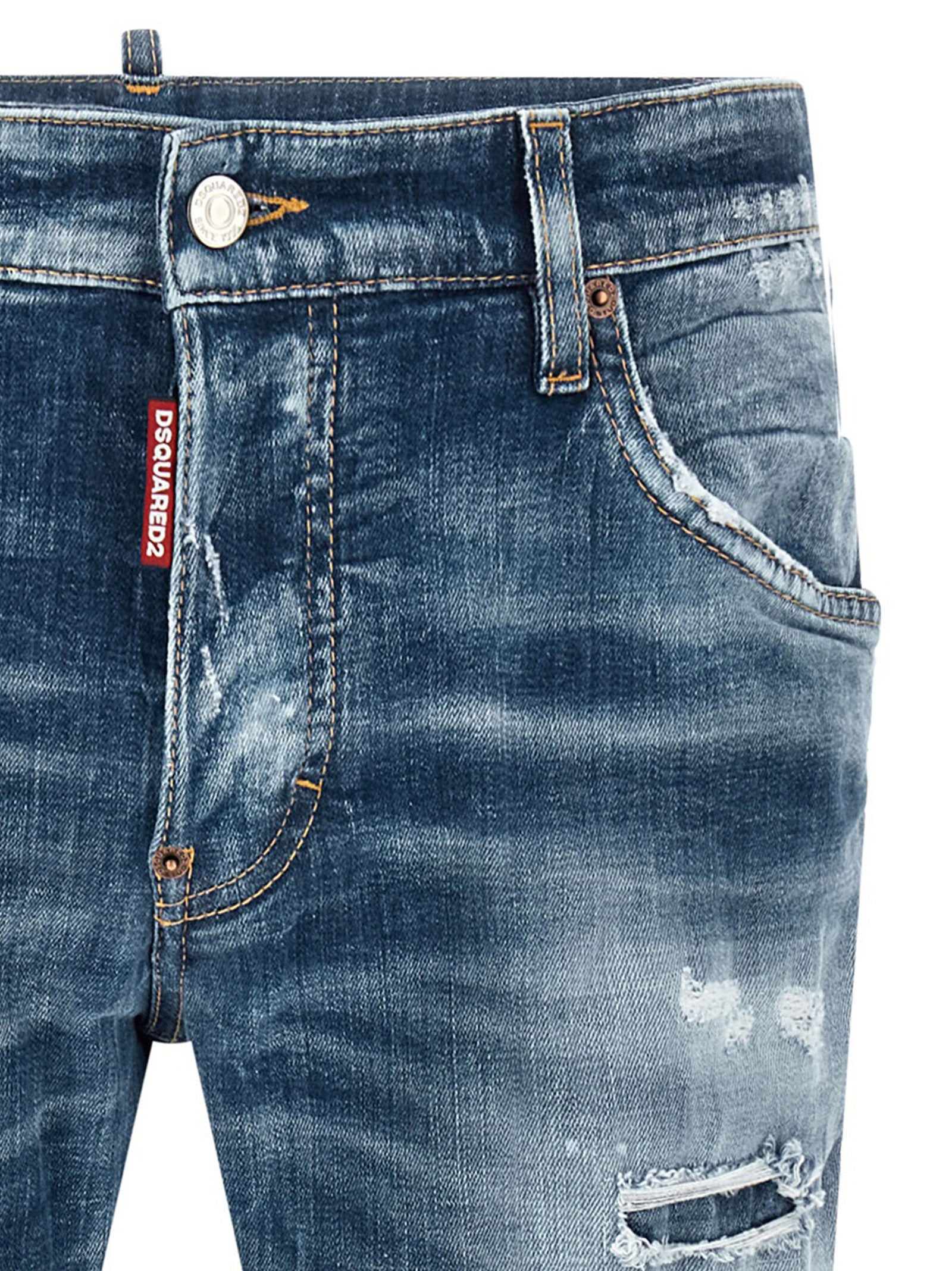 Dsquared² Blue Cotton Boyfriend Jeans