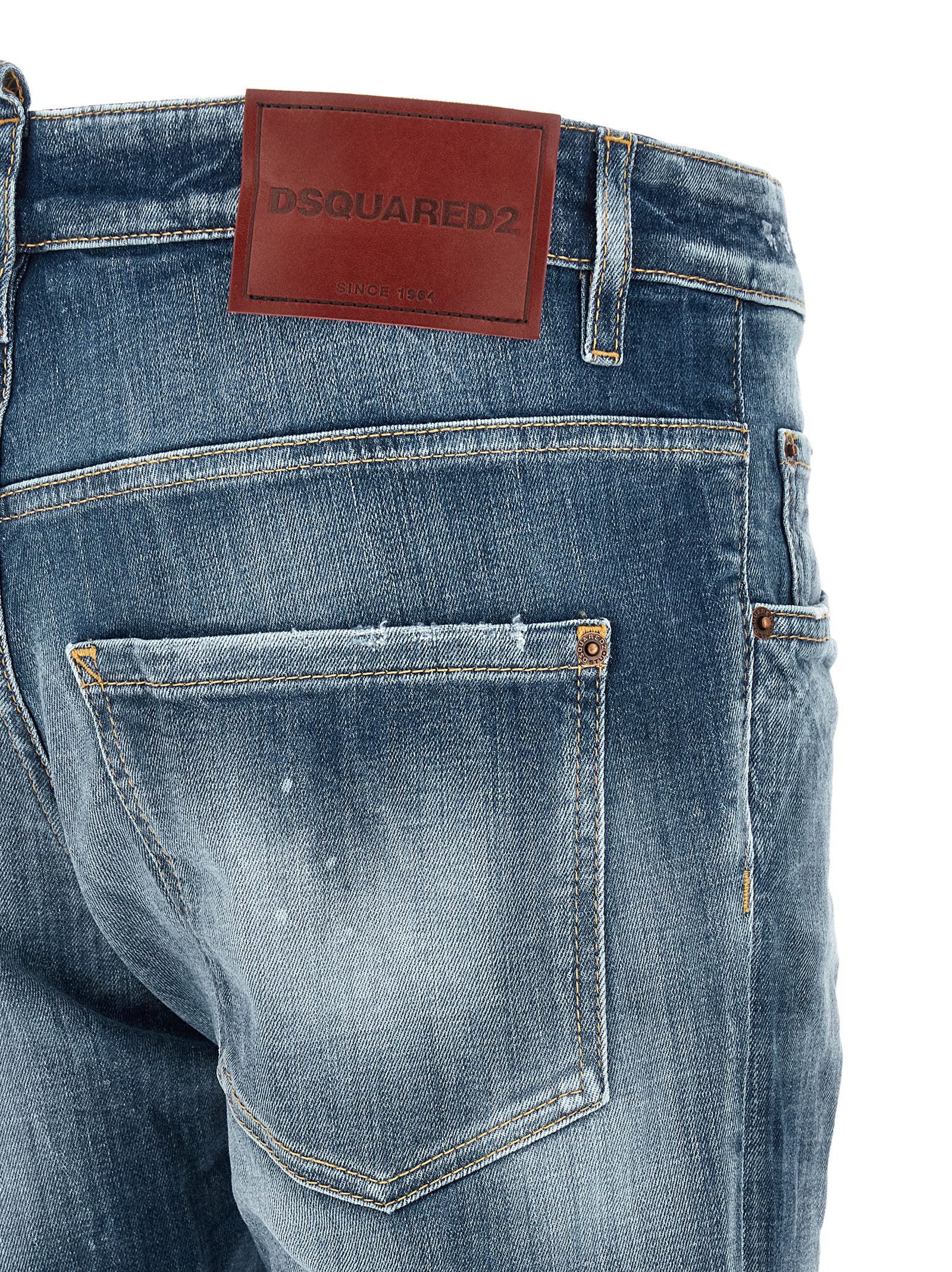 Dsquared² Blue Cotton Boyfriend Jeans