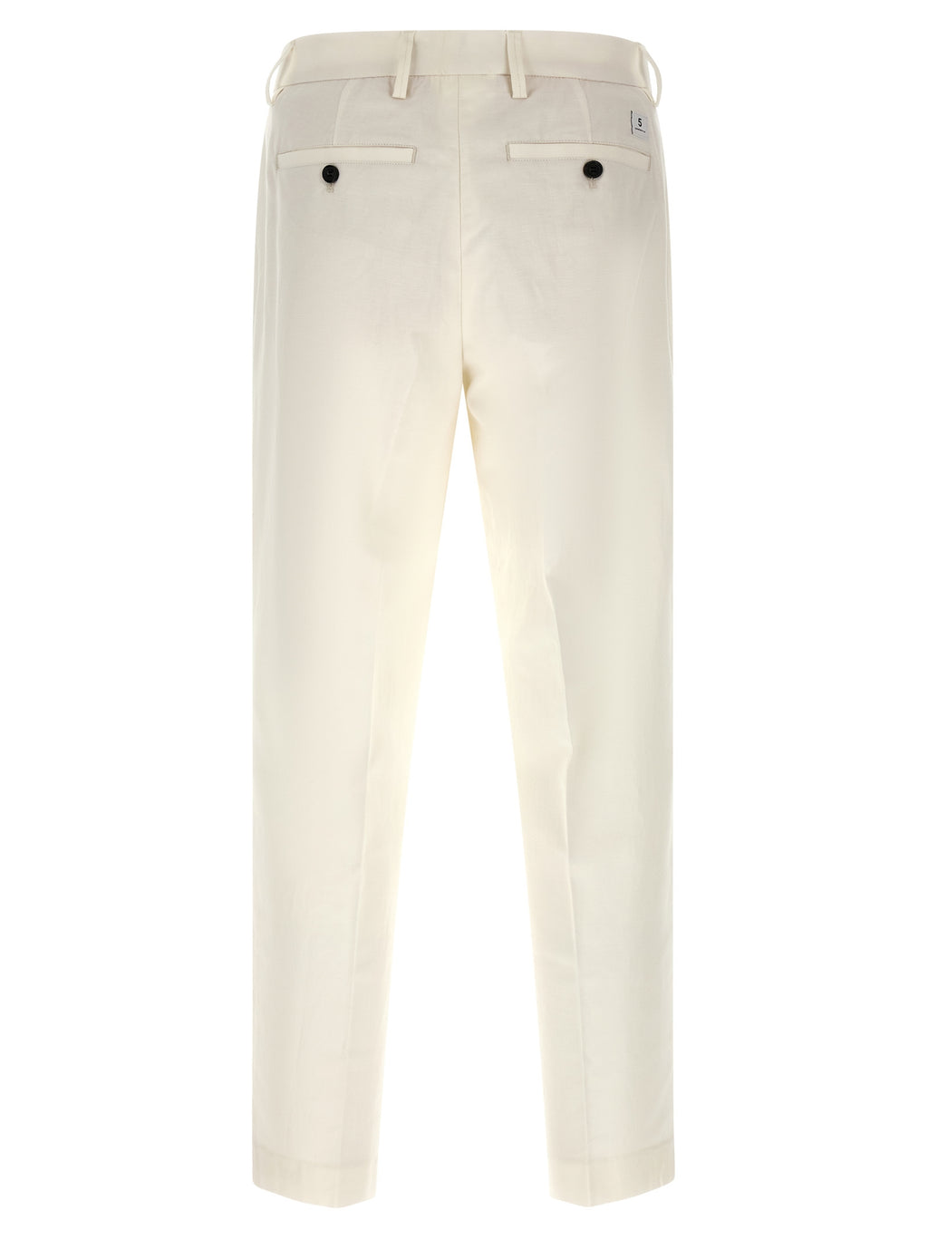 Department 5 White Cotton Casual Pants