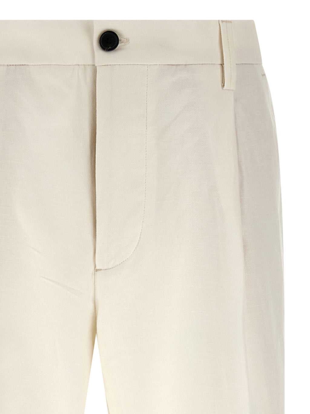 Department 5 White Cotton Casual Pants
