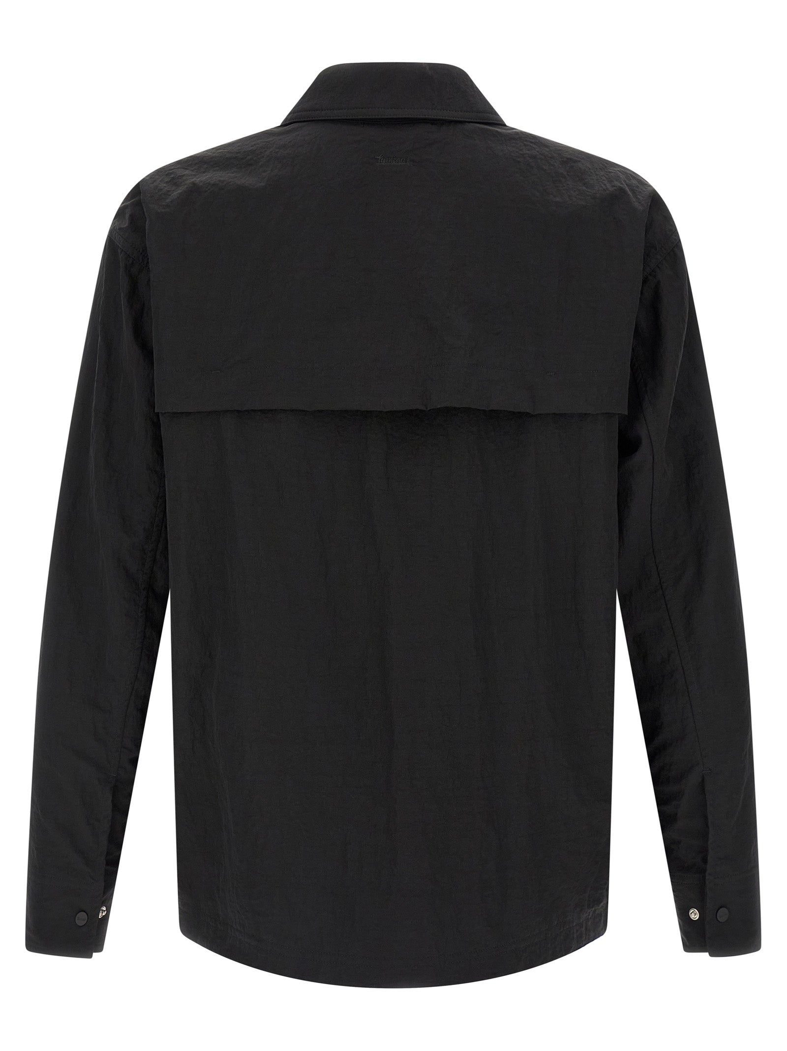 LAMINAR Black Polyamide Full-Length Jacket