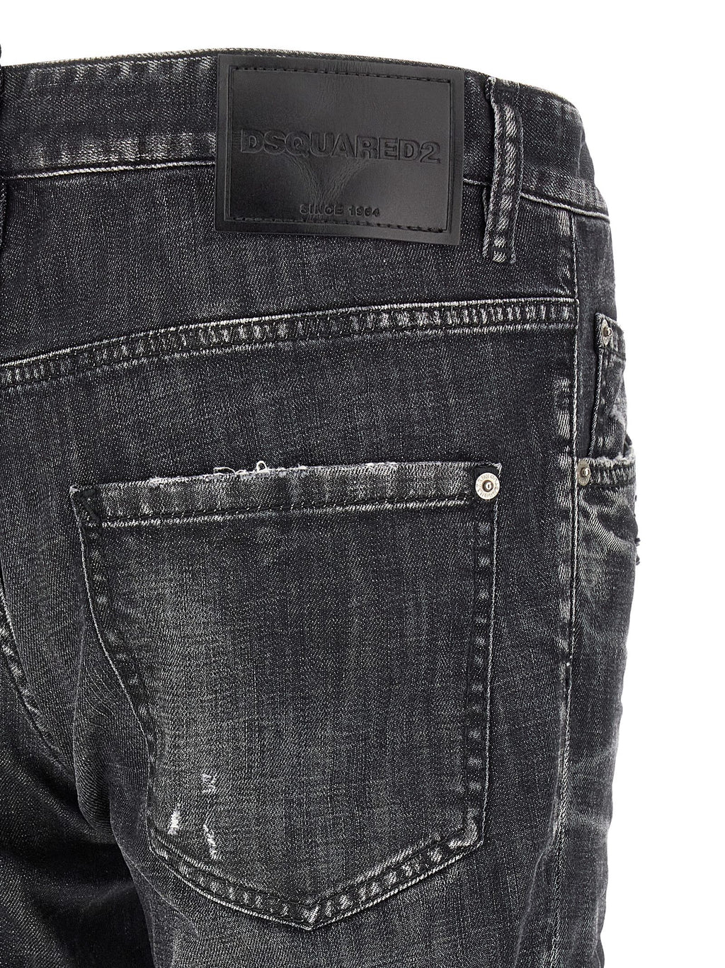 Dsquared² Gray Cotton Relaxed Fit Jeans