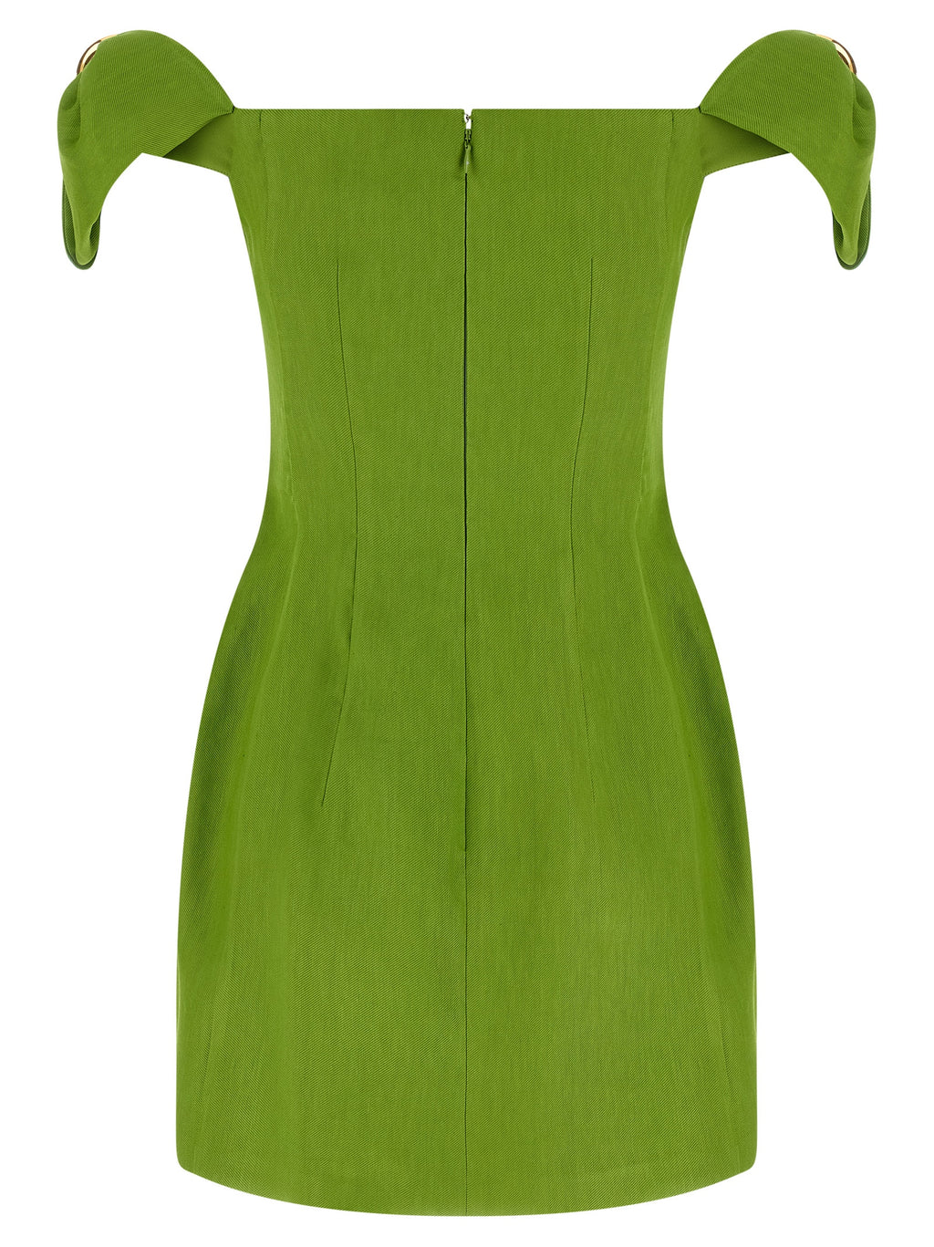 Elisabetta Franchi Bicolor Linen Short Dress