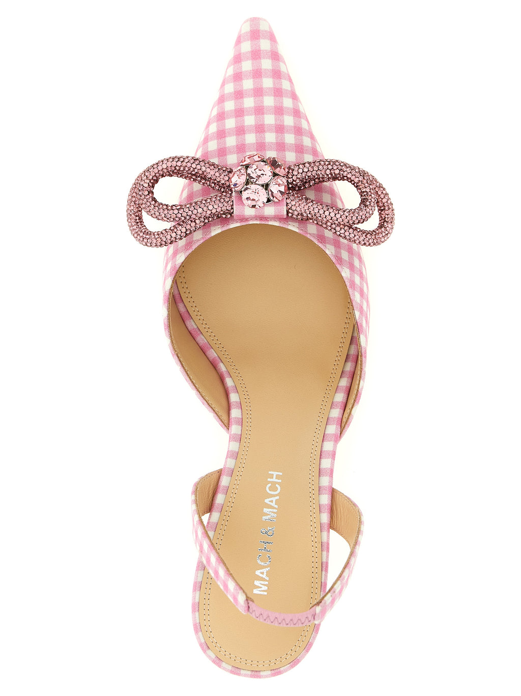 MACH & MACH Multicolor Cotton-Like Mid Heel Pumps