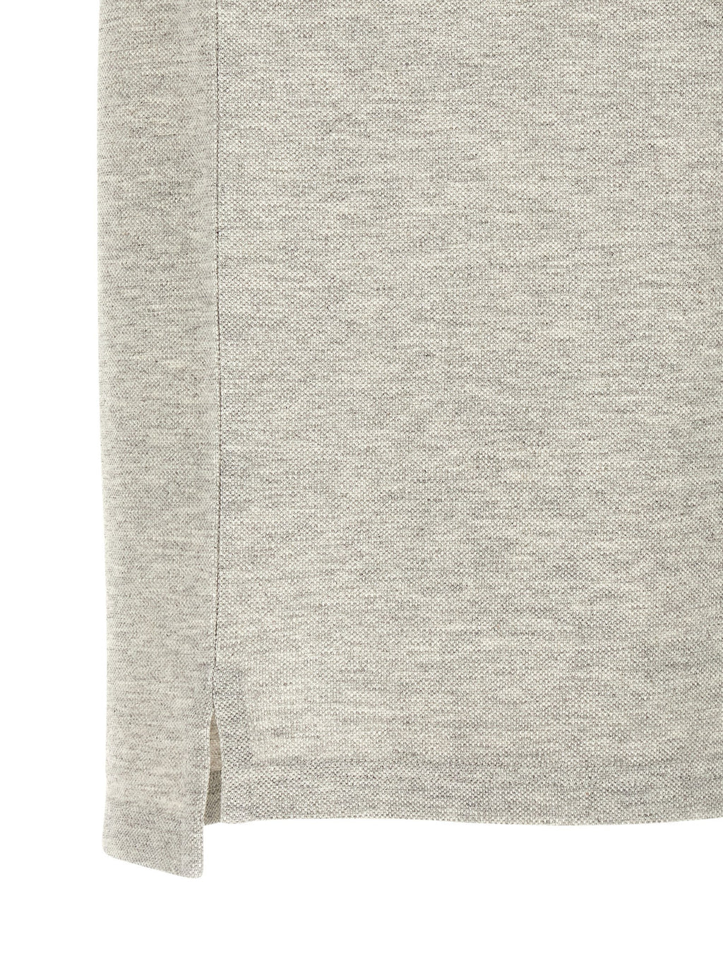 Saint Laurent Gray Cotton Polo Shirt