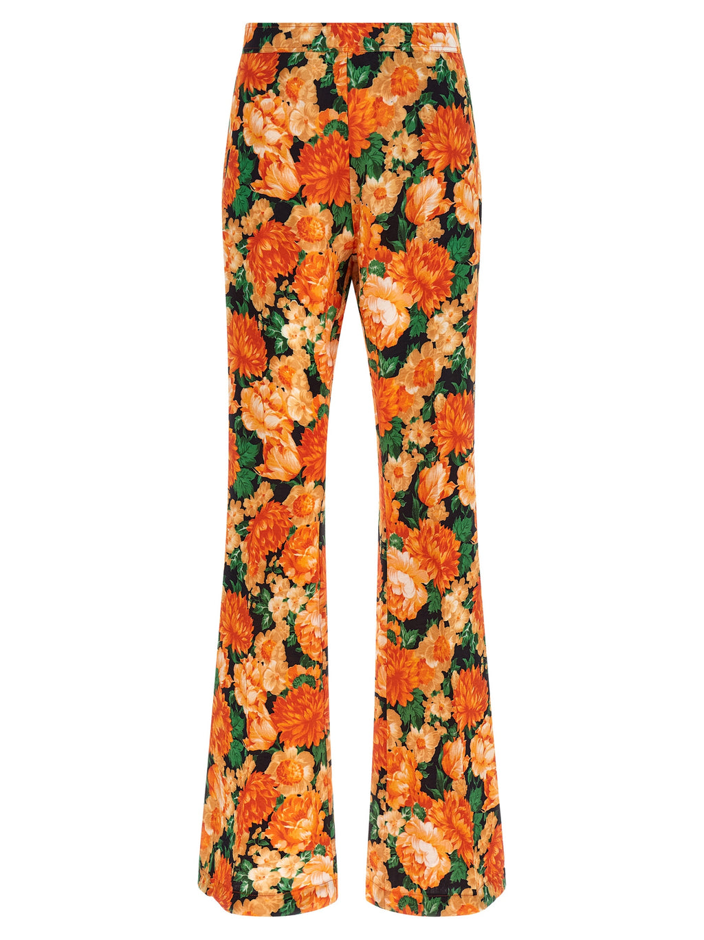 PINKO Orange Viscose Flared Pants