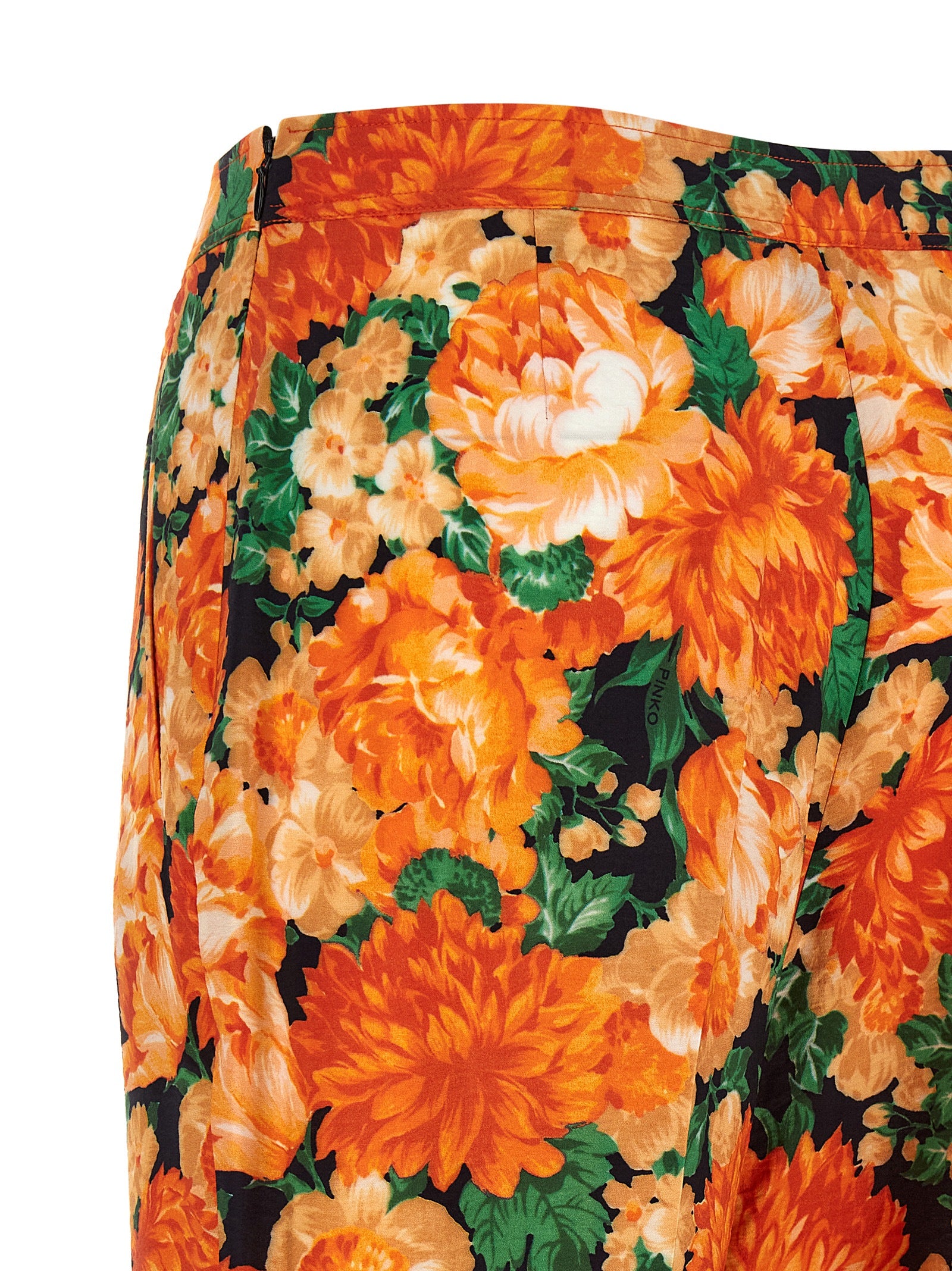 PINKO Orange Viscose Flared Pants