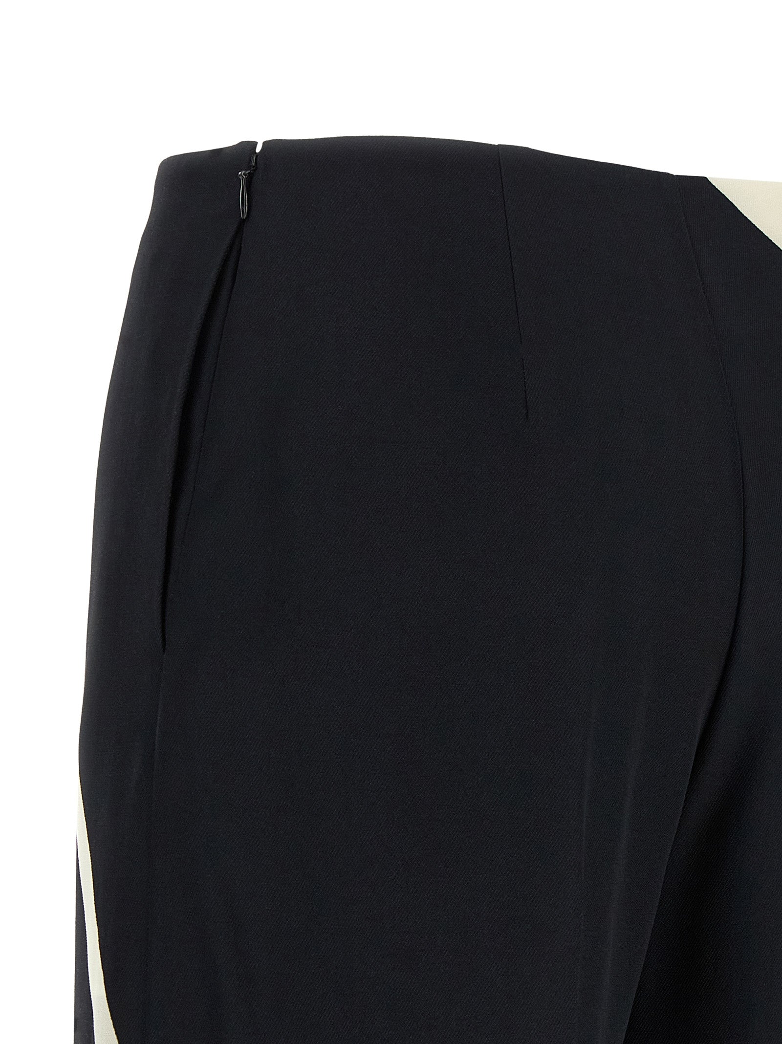 Alberta Ferretti Bicolor Viscose Casual Pants