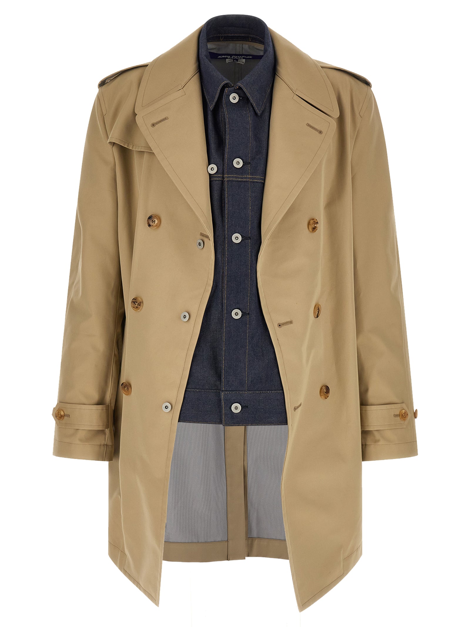 Junya Watanabe Beige Cotton Coat