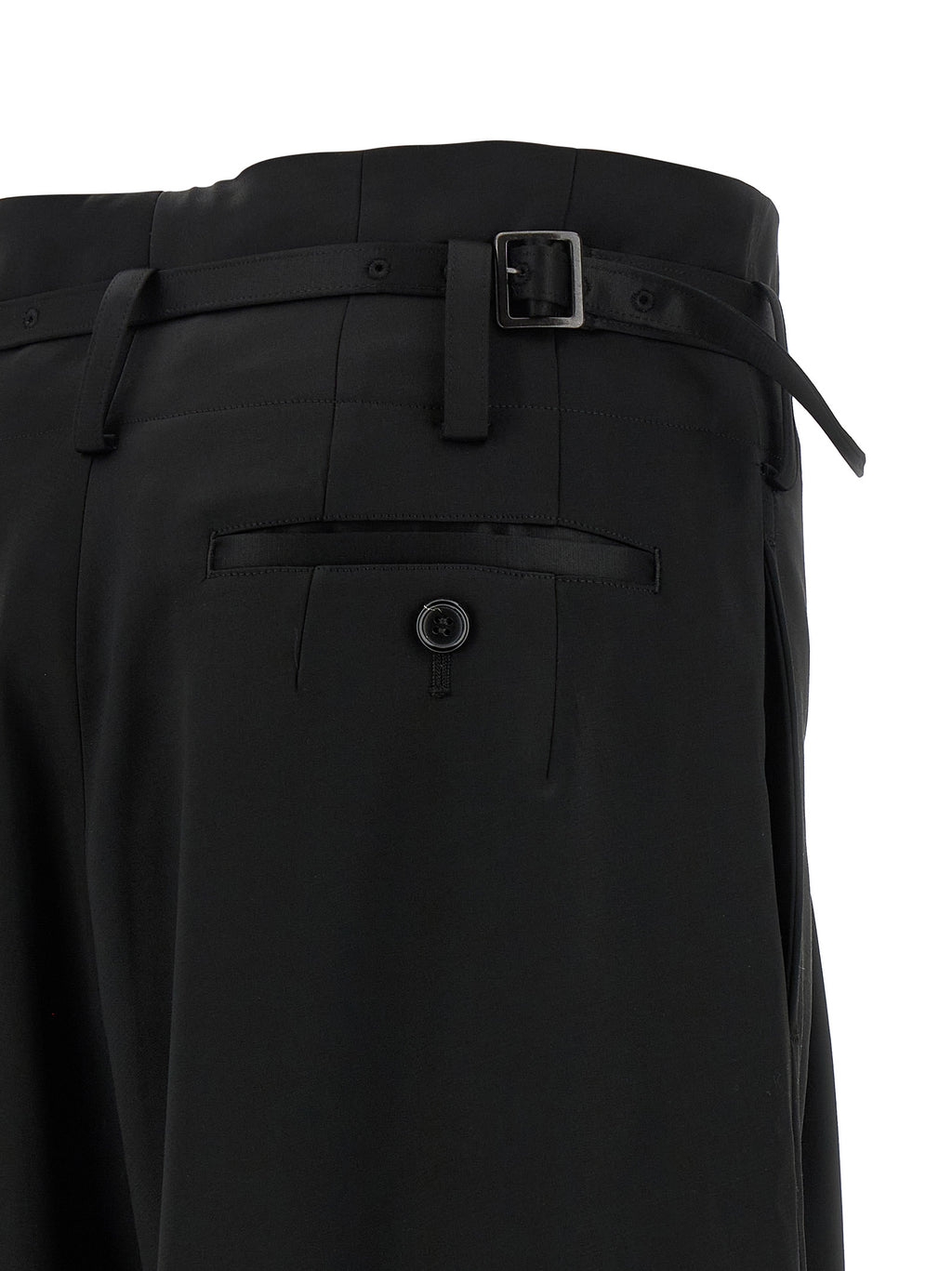 Junya Watanabe Black Acetate Flared Pants