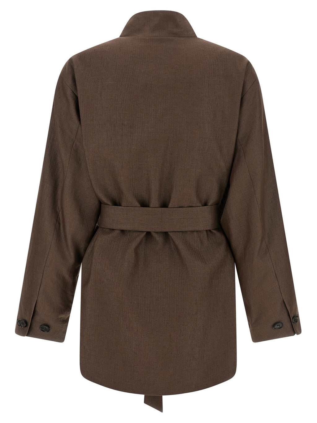 Kiton Brown Polyamide Blazer