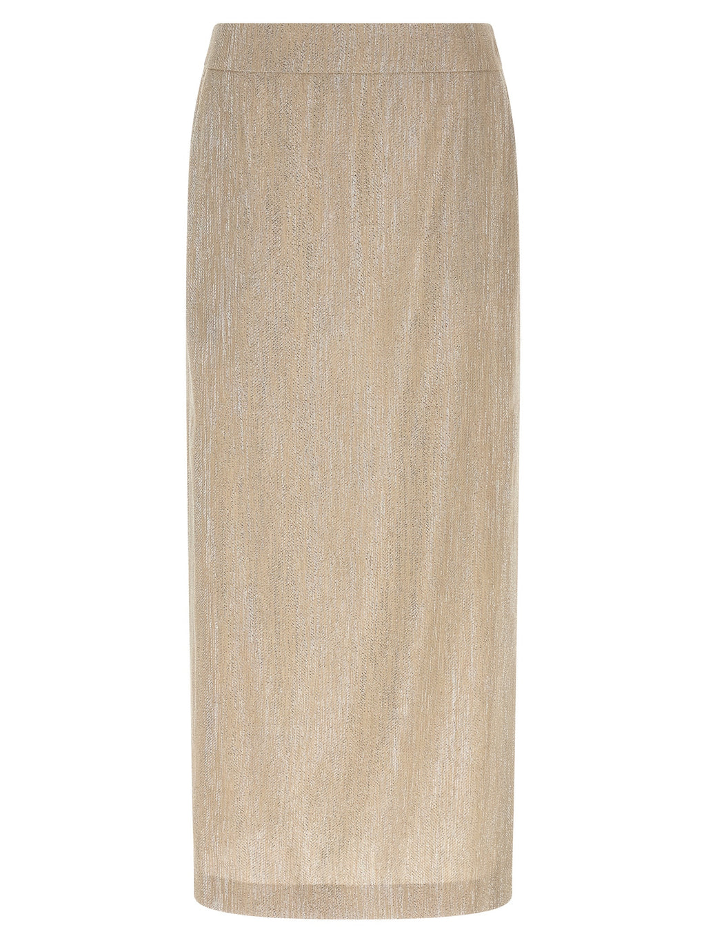 Peserico Beige Viscose Midi Skirt
