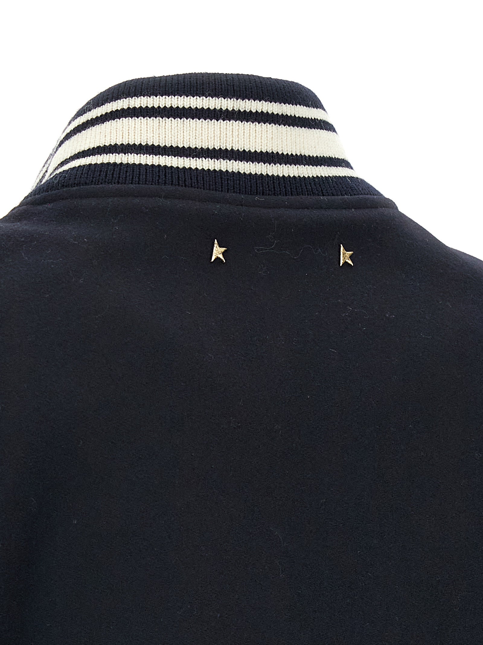 Golden Goose Blue Virgin Wool Bomber