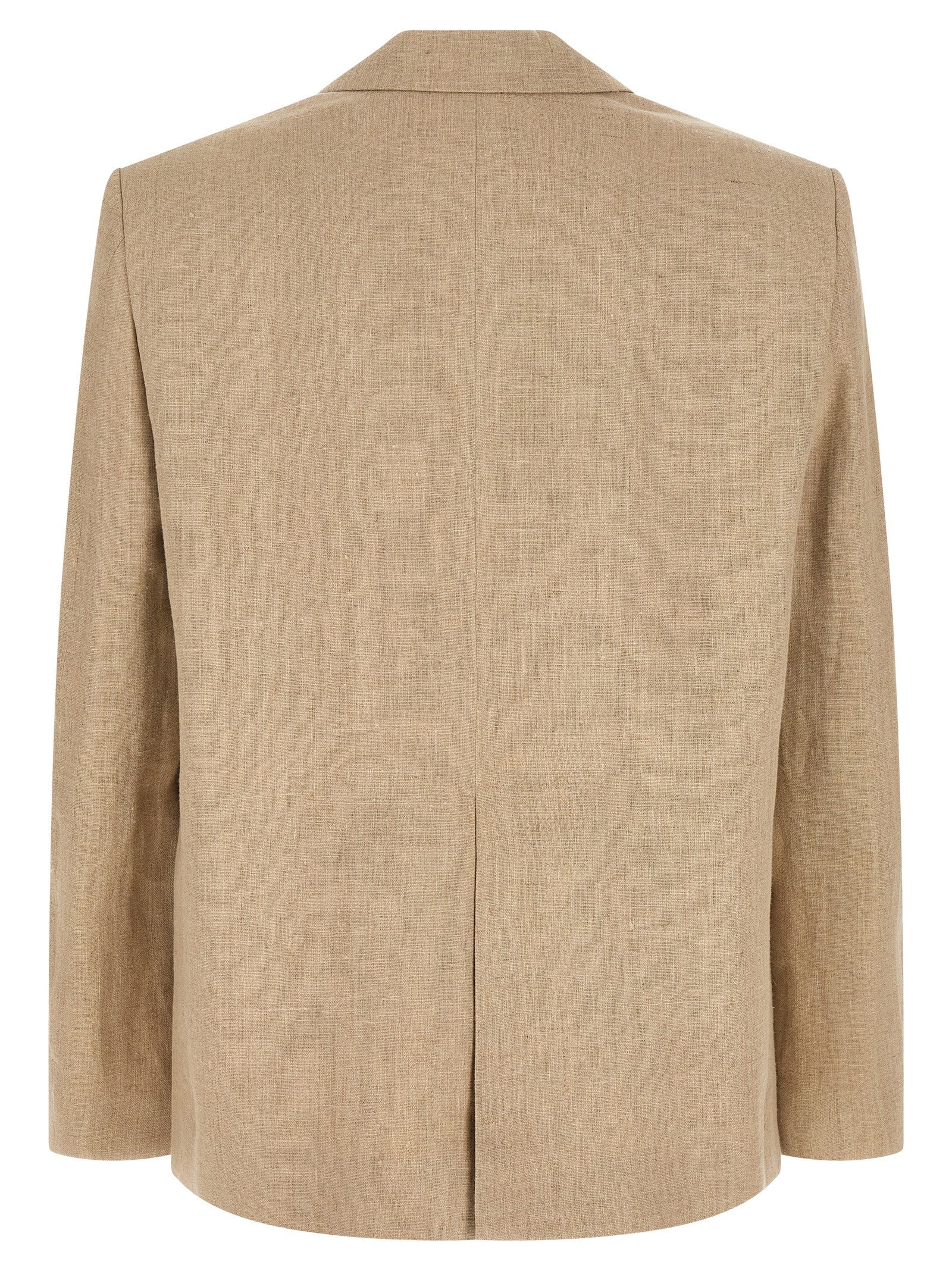 SÉFR Beige Linen Blazer