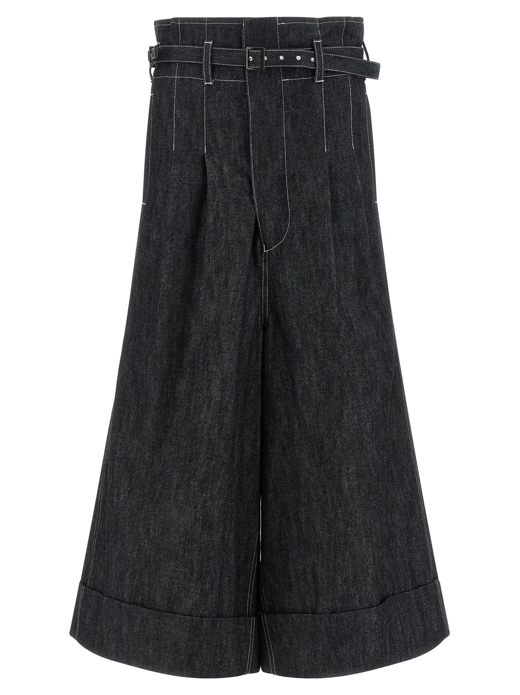 Junya Watanabe Black Cotton Bermuda Shorts