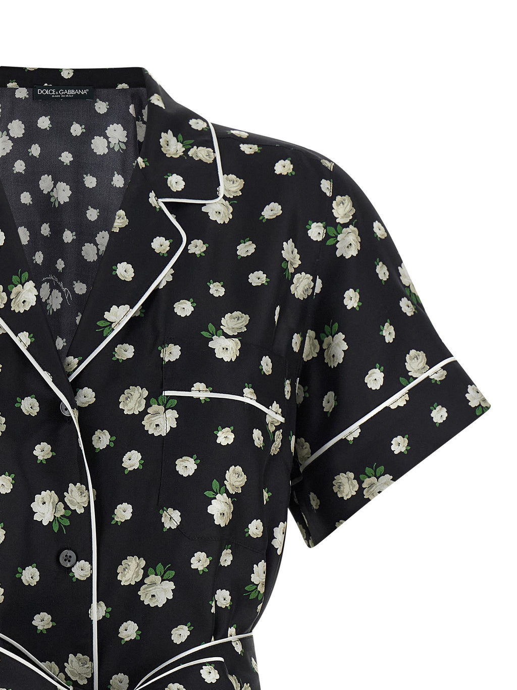 Dolce & Gabbana Black Silk Blouse