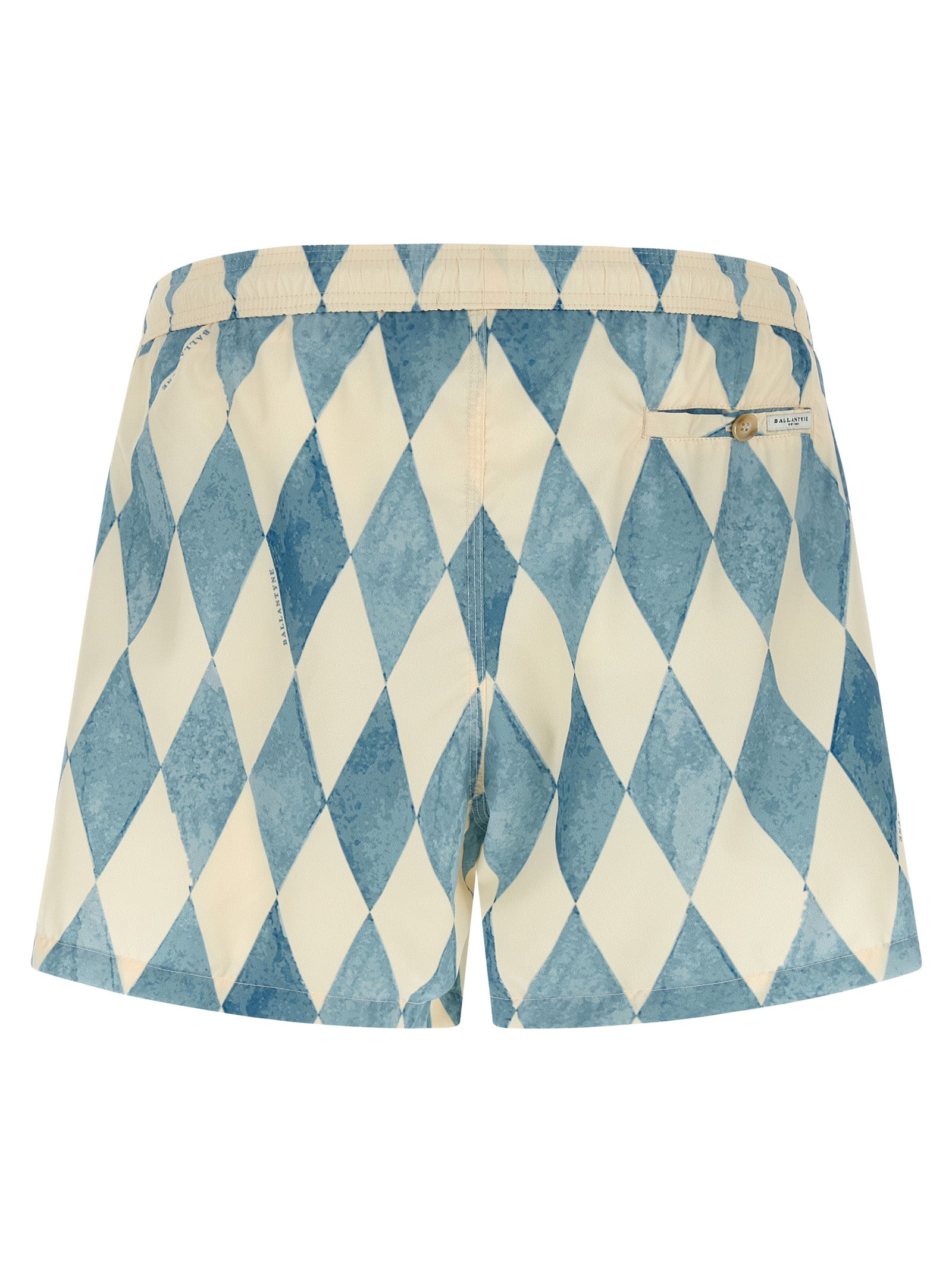 Ballantyne Blue Polyester Swim Shorts