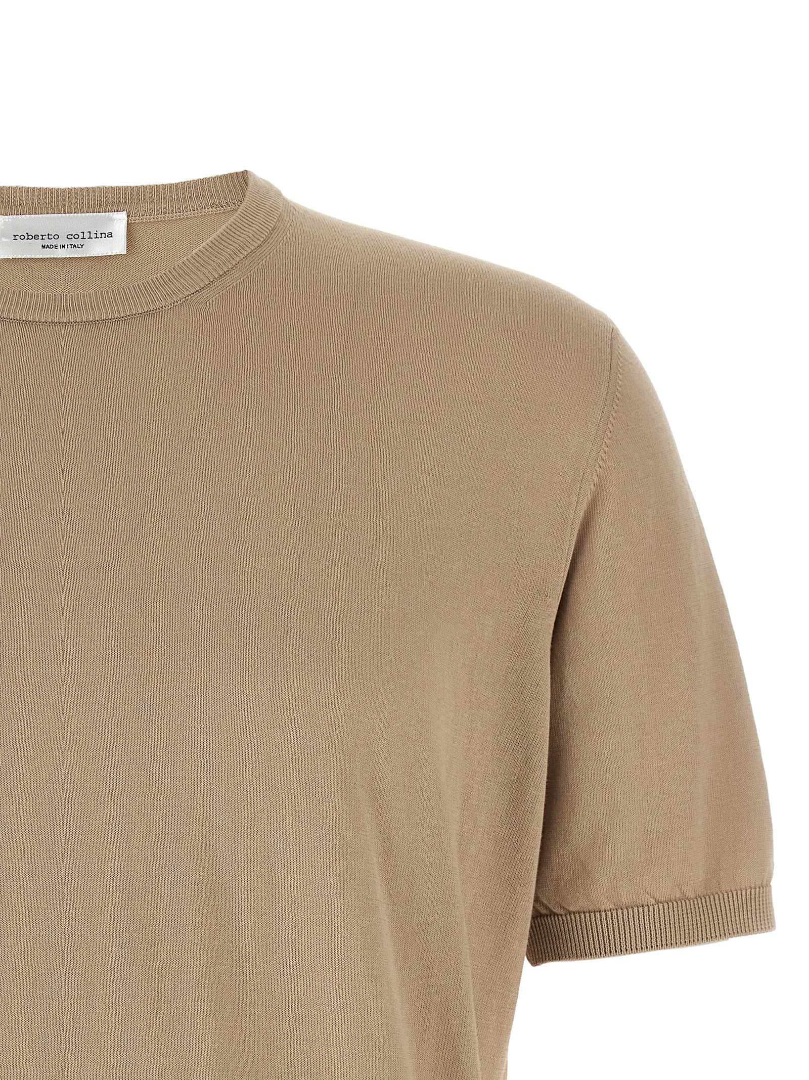 Roberto Collina Beige Cotton Cardigan