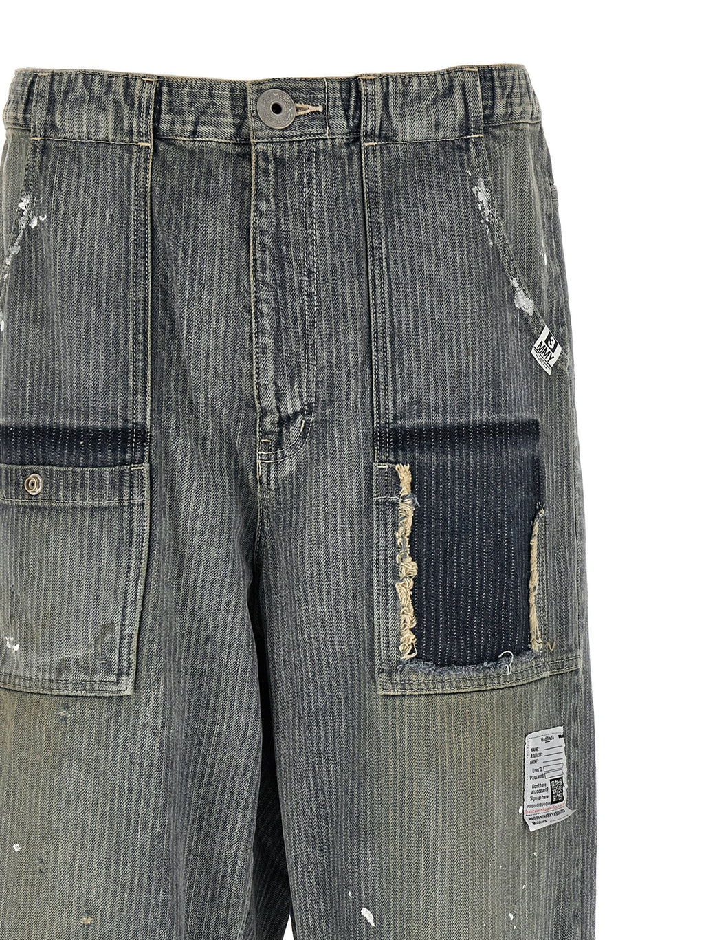 Maison Mihara Yasuhiro Blue Cotton Tapered Jeans