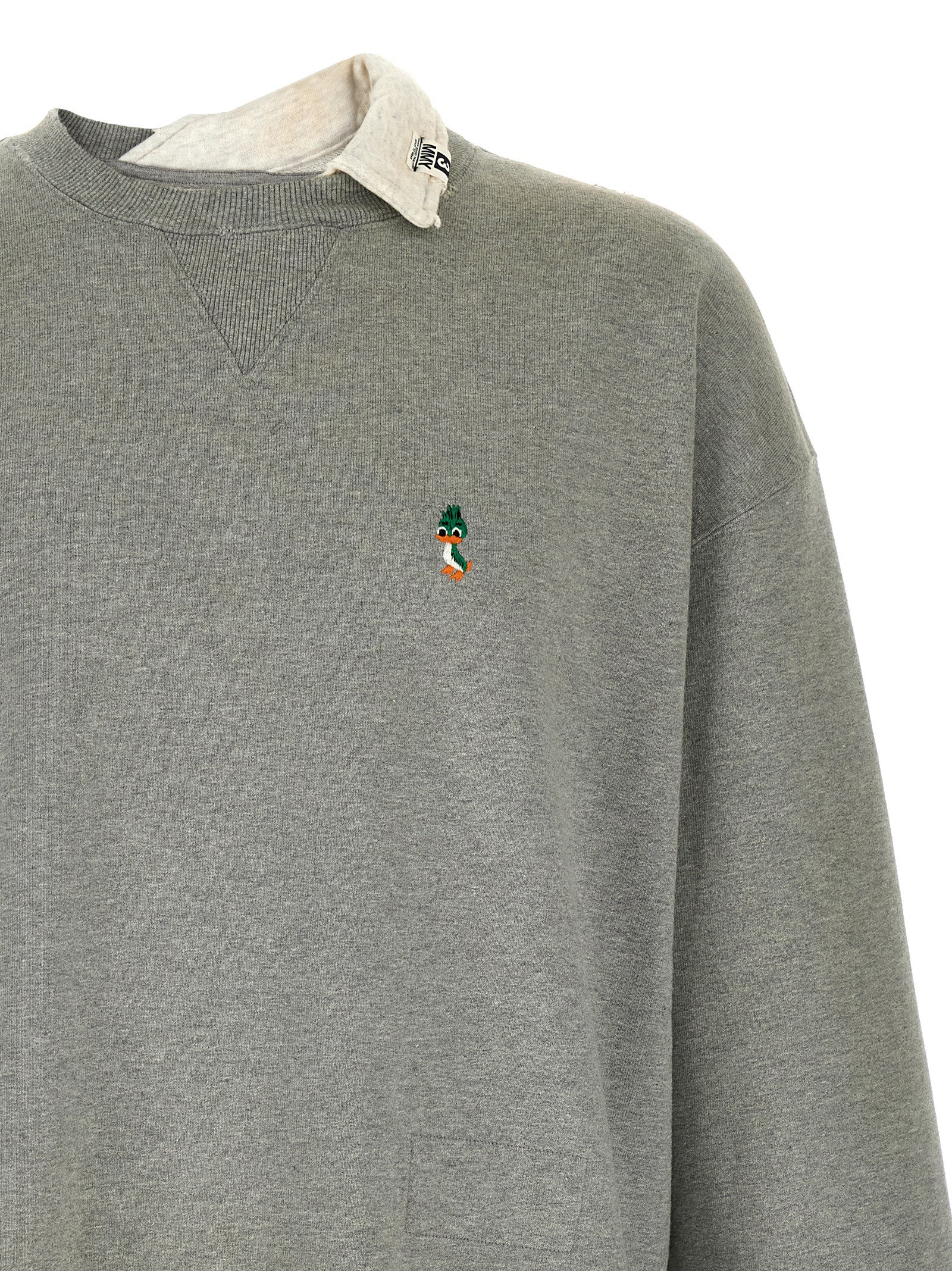 Maison Mihara Yasuhiro Gray Cotton Sweatshirt