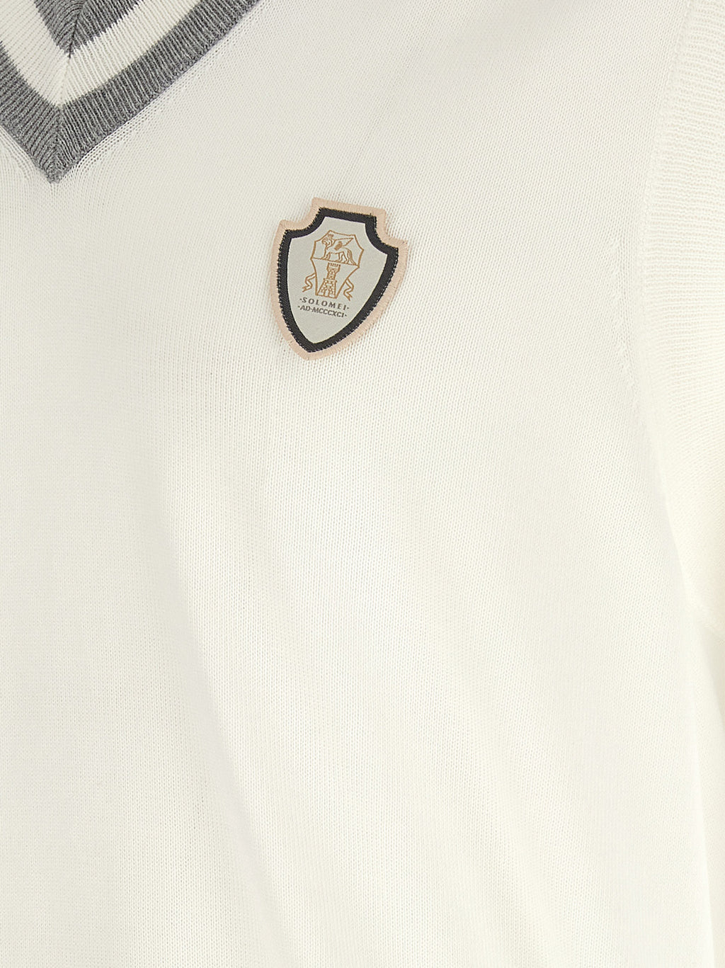 Brunello Cucinelli White Cotton Sweatshirt