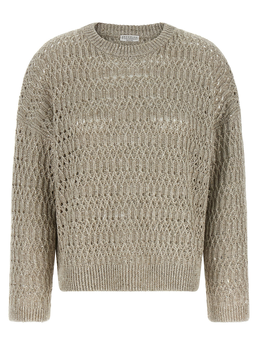 Brunello Cucinelli Beige Linen Cardigan