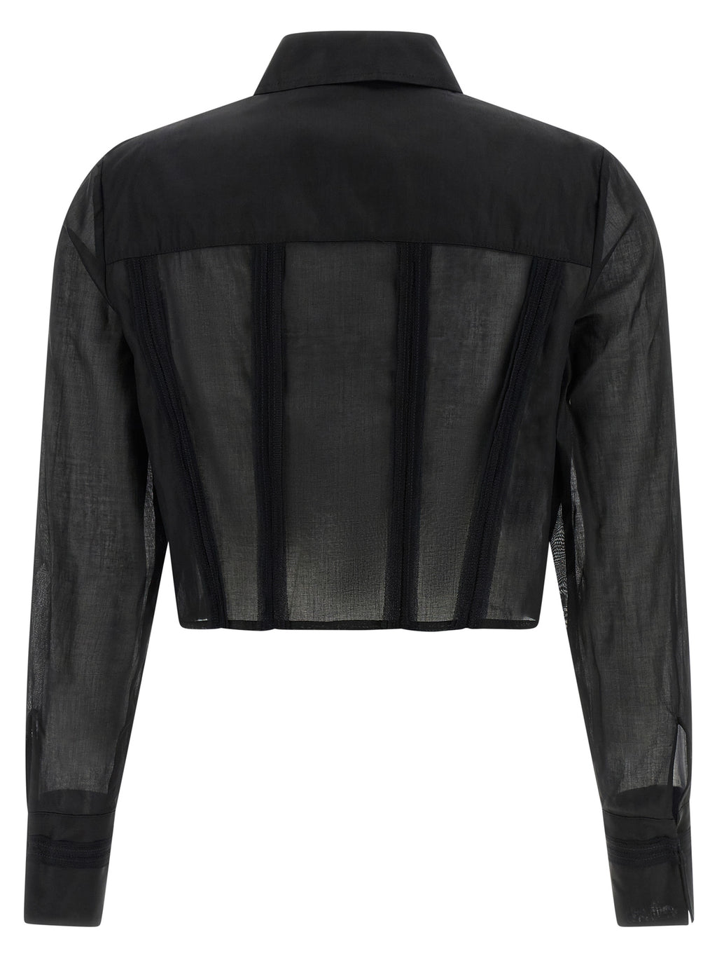 Elisabetta Franchi Black Cotton Blouse