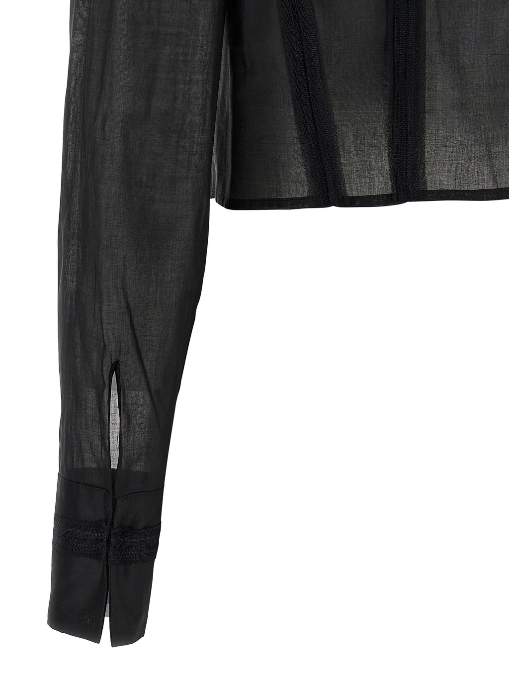 Elisabetta Franchi Black Cotton Blouse