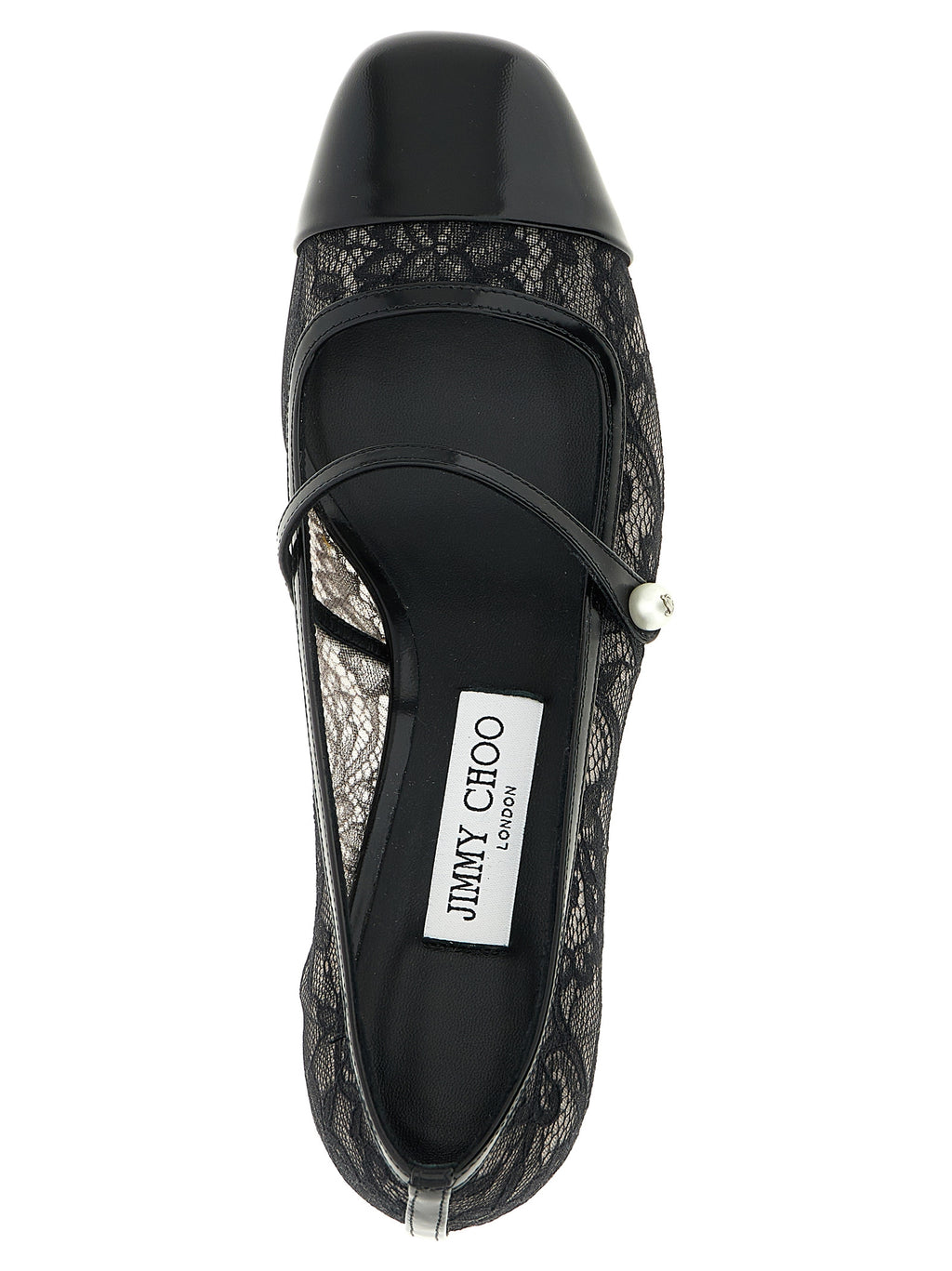 Jimmy Choo Black Tencel Mid Heel Pumps