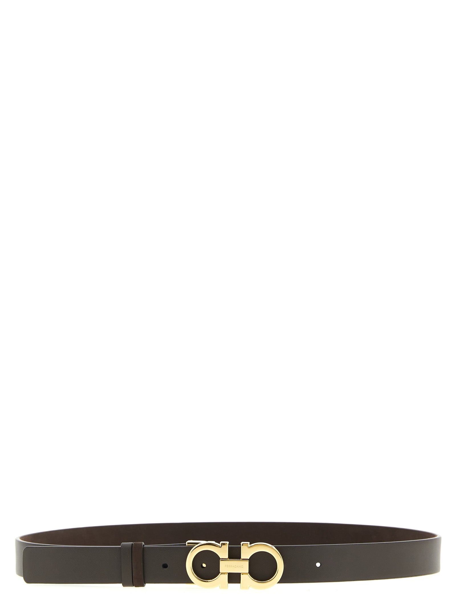 Ferragamo Brown Calfskin Regular Belt