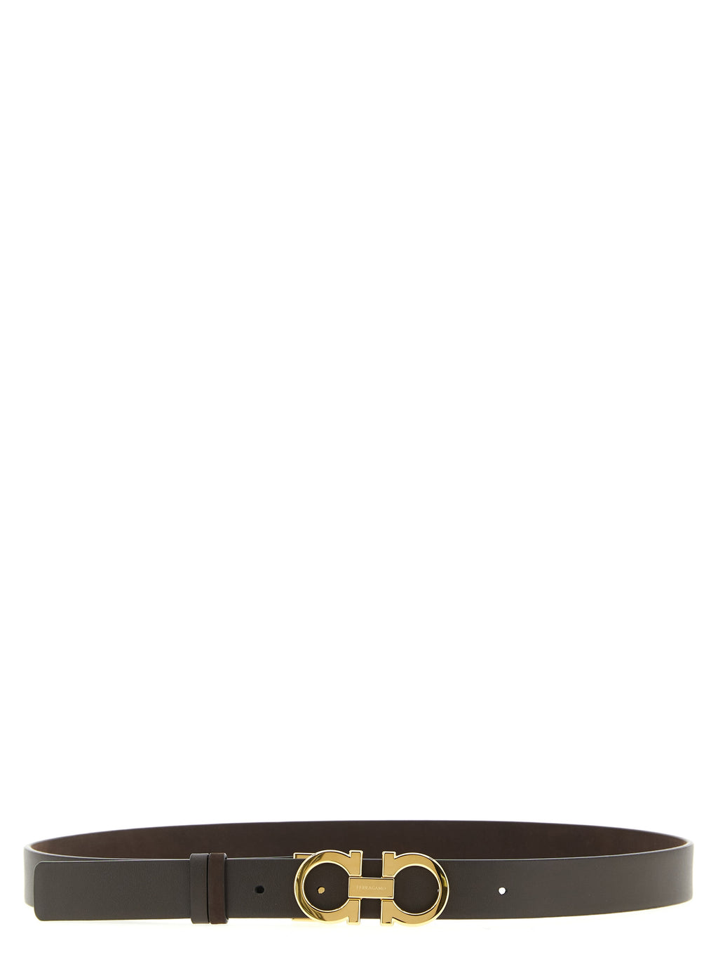 Ferragamo Brown Calfskin Regular Belt