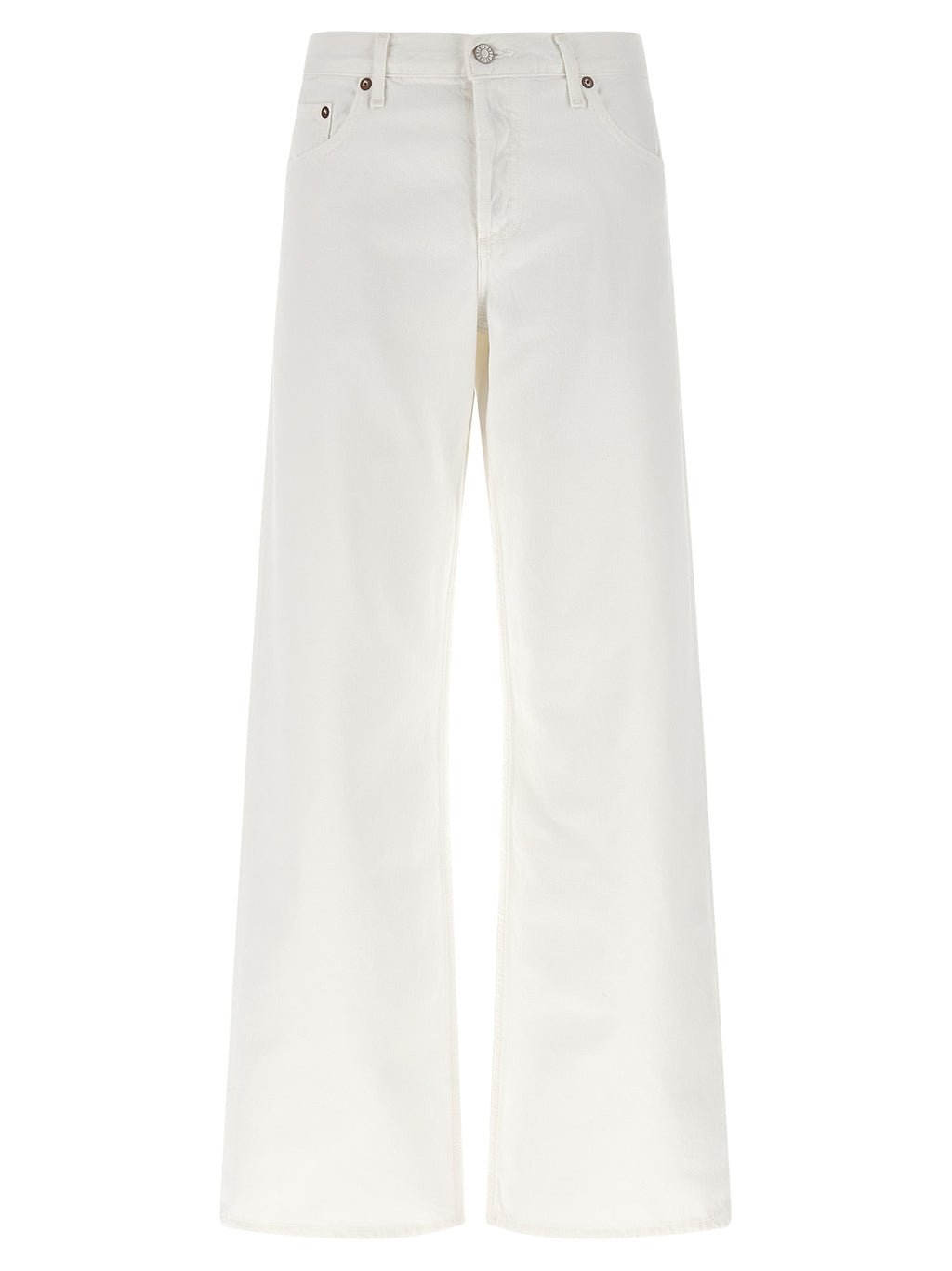 Agolde White Cotton Jeans Denim