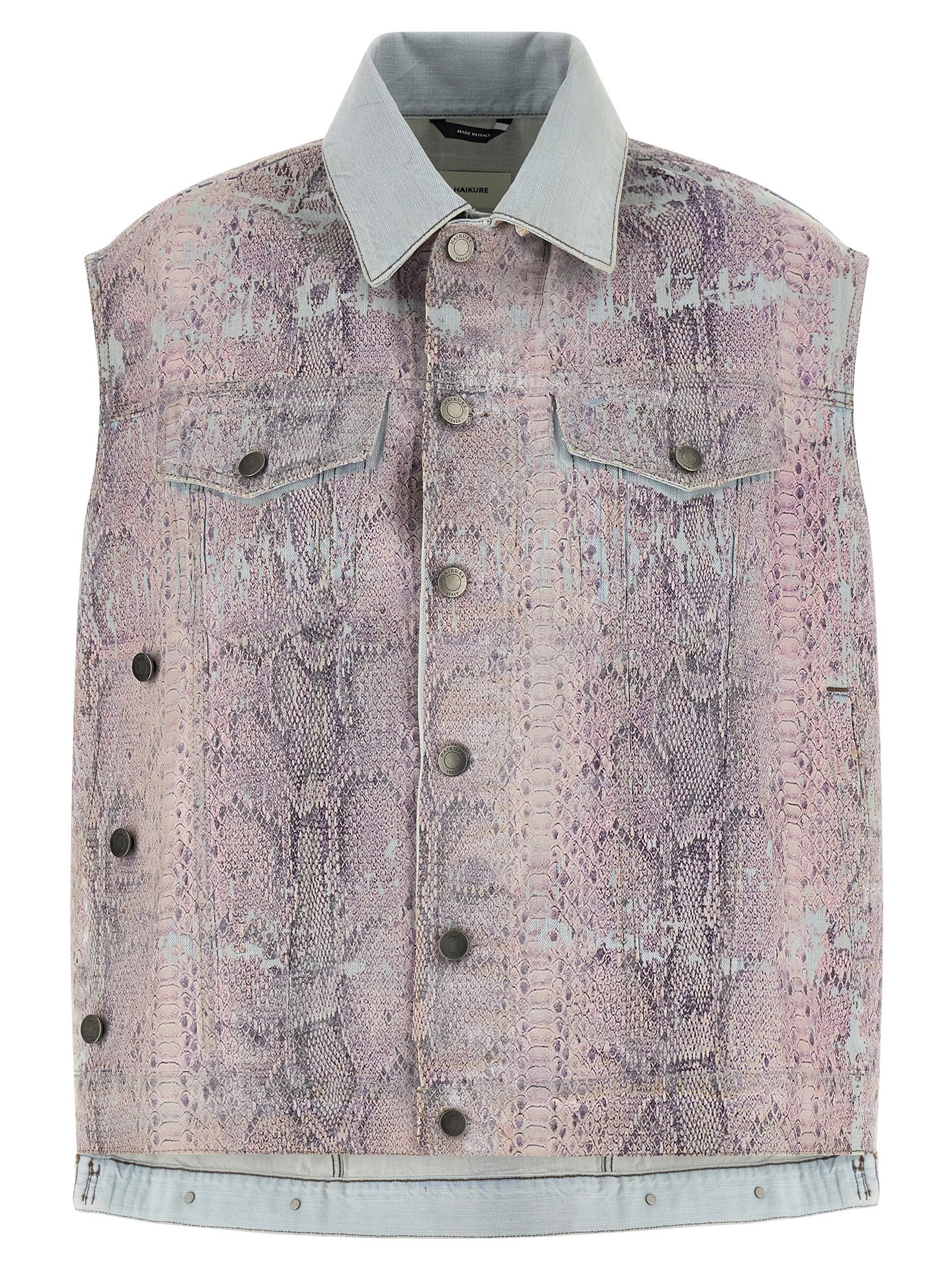 Haikure Multicolor Polyester Sleeveless Jacket