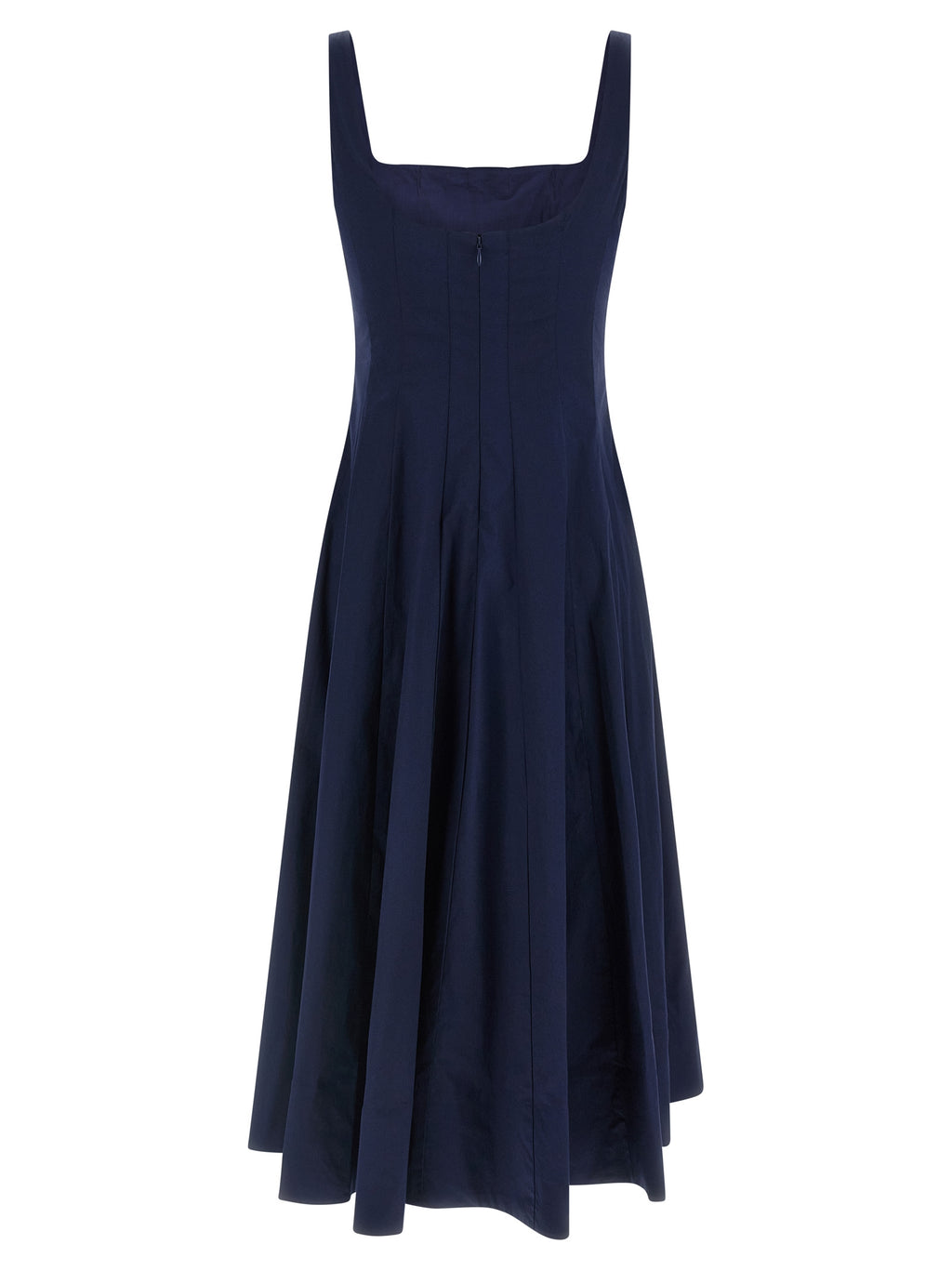 Staud Blue Cotton Midi Dress