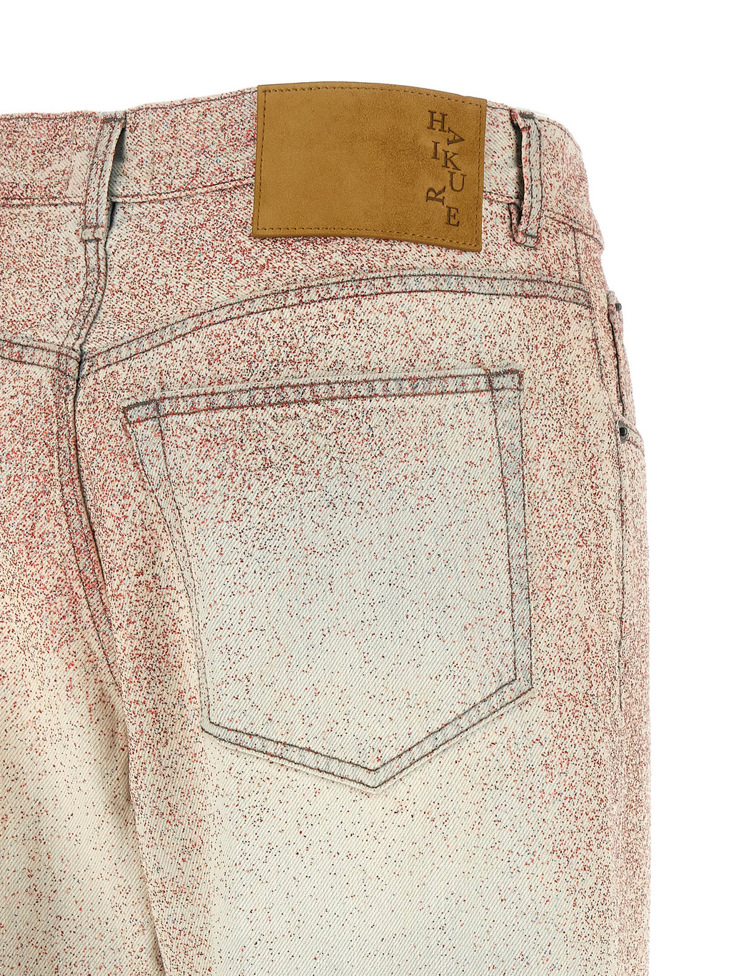 Haikure Gray Cotton Straight-Leg Jeans