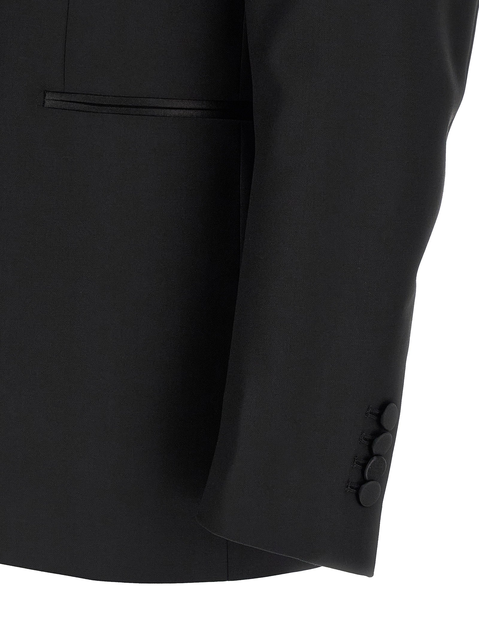Tagliatore Black Virgin Wool Two-Piece Suit