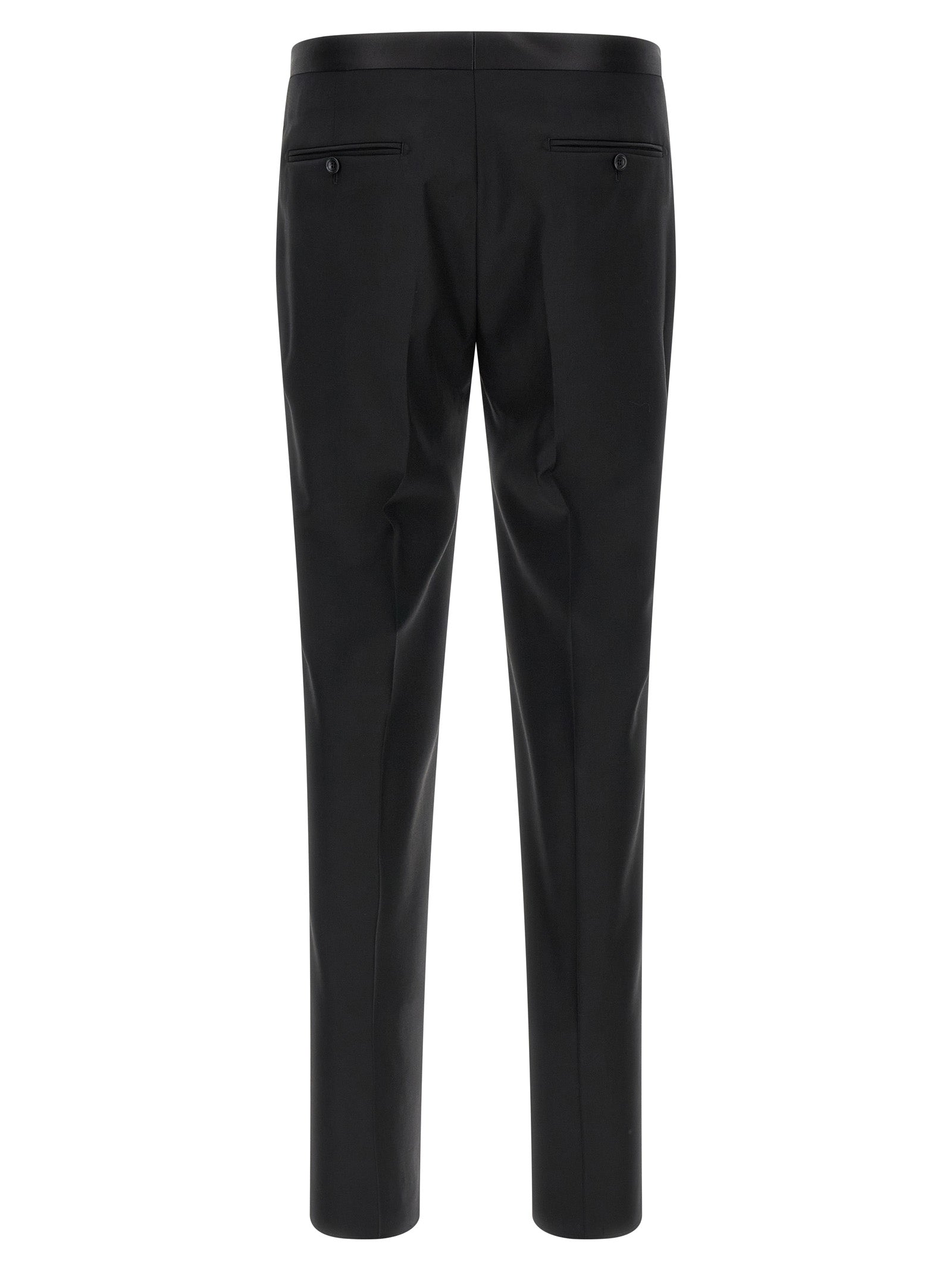 Tagliatore Black Virgin Wool Two-Piece Suit