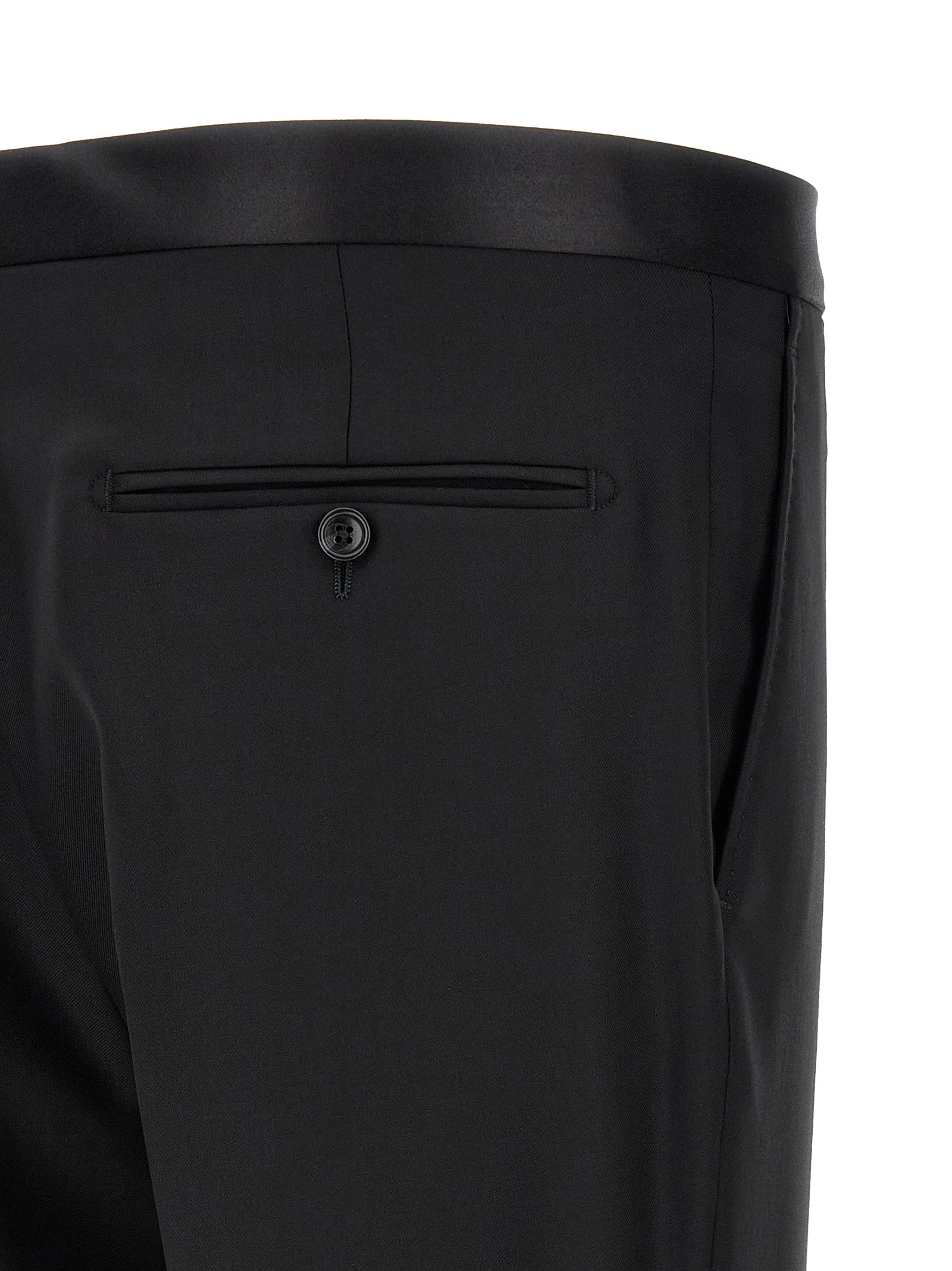 Tagliatore Black Virgin Wool Two-Piece Suit