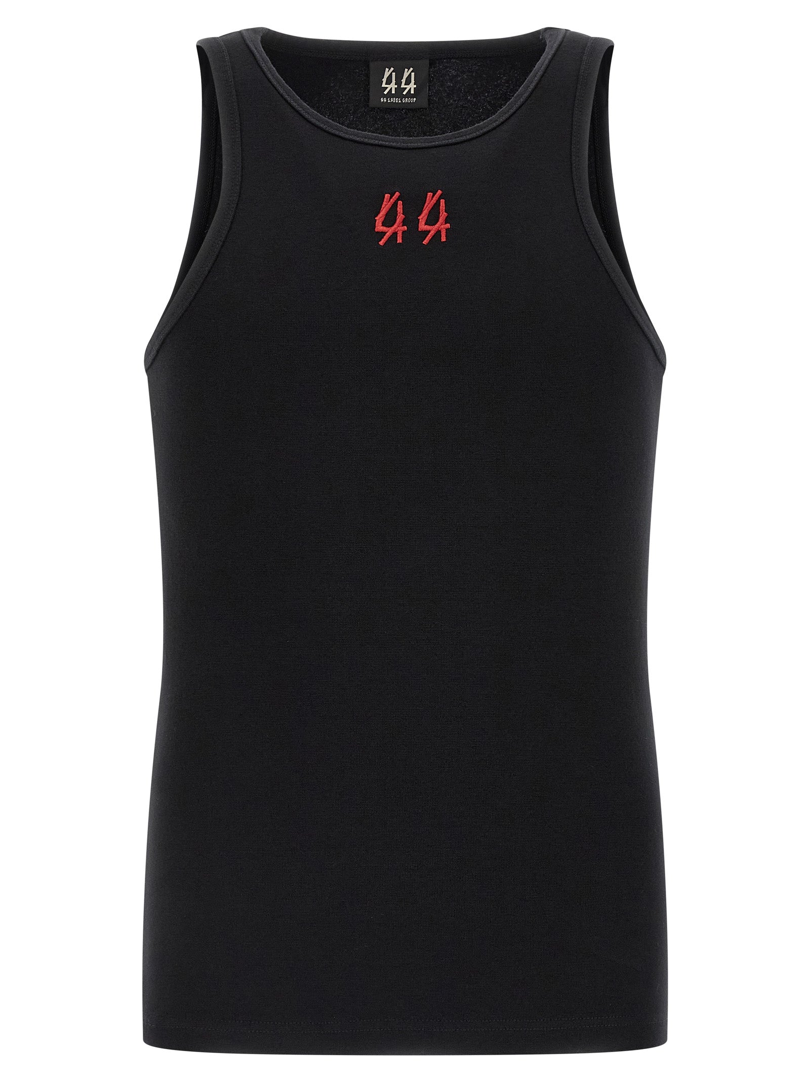 44 Label Group Black Cotton Tank Tops
